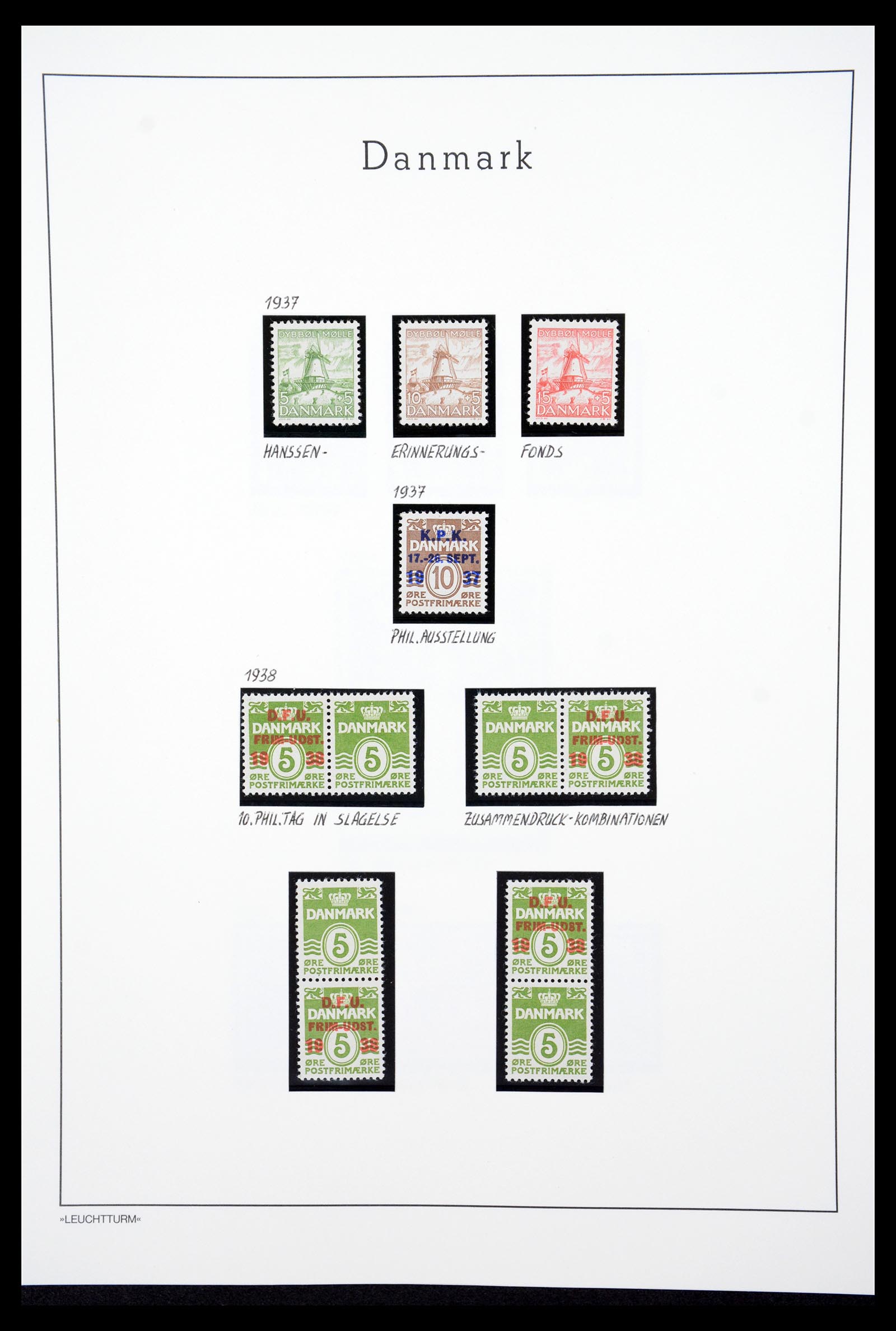 36612 057 - Postzegelverzameling 36612 Denmark 1851-1990.