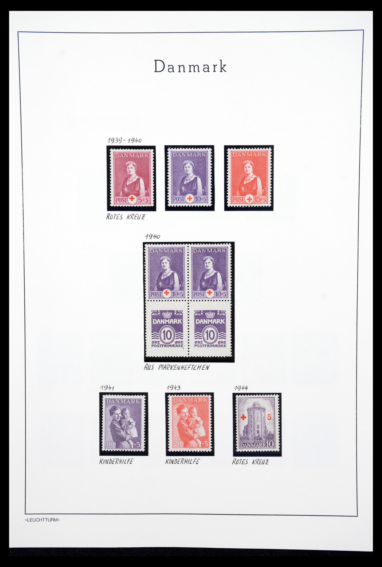 36612 058 - Postzegelverzameling 36612 Denmark 1851-1990.