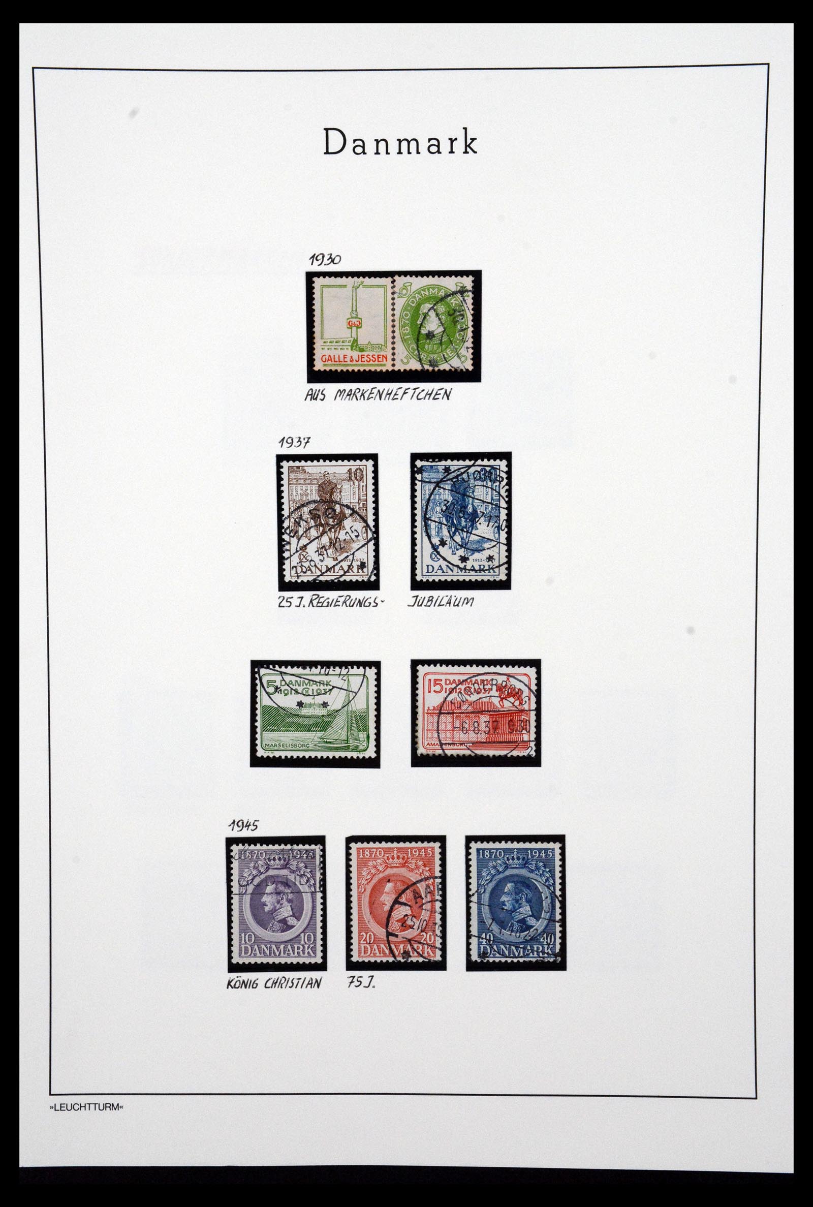 36612 060 - Postzegelverzameling 36612 Denmark 1851-1990.