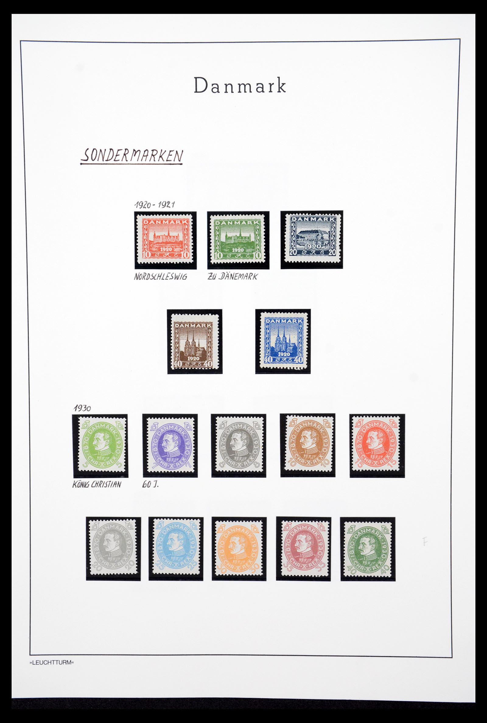 36612 061 - Postzegelverzameling 36612 Denmark 1851-1990.