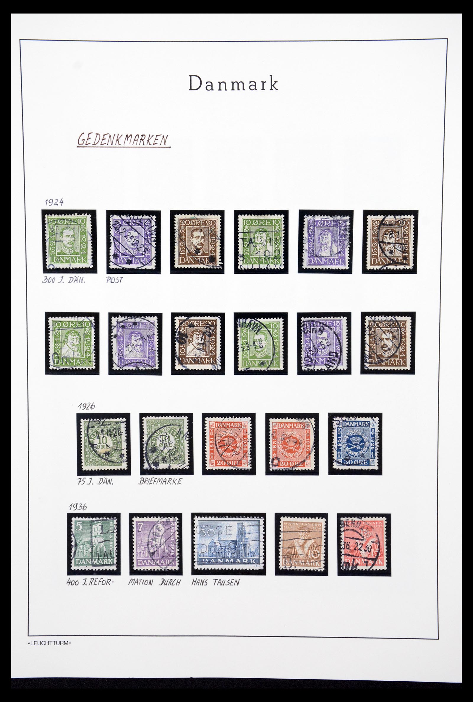 36612 062 - Postzegelverzameling 36612 Denmark 1851-1990.