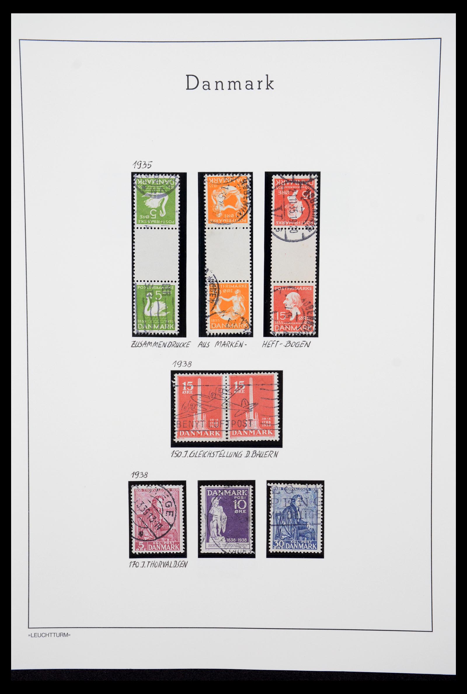 36612 064 - Postzegelverzameling 36612 Denmark 1851-1990.