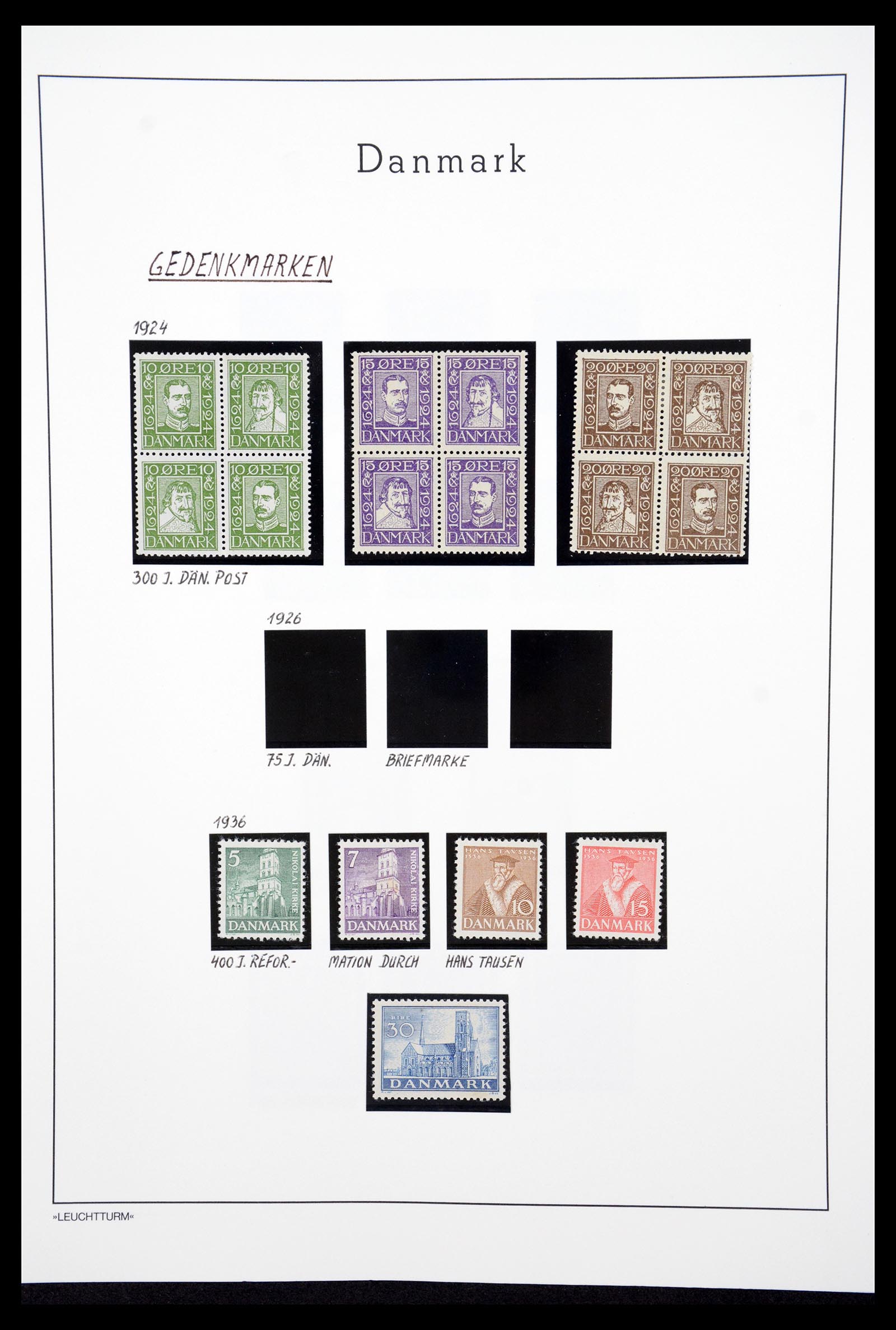 36612 066 - Postzegelverzameling 36612 Denmark 1851-1990.
