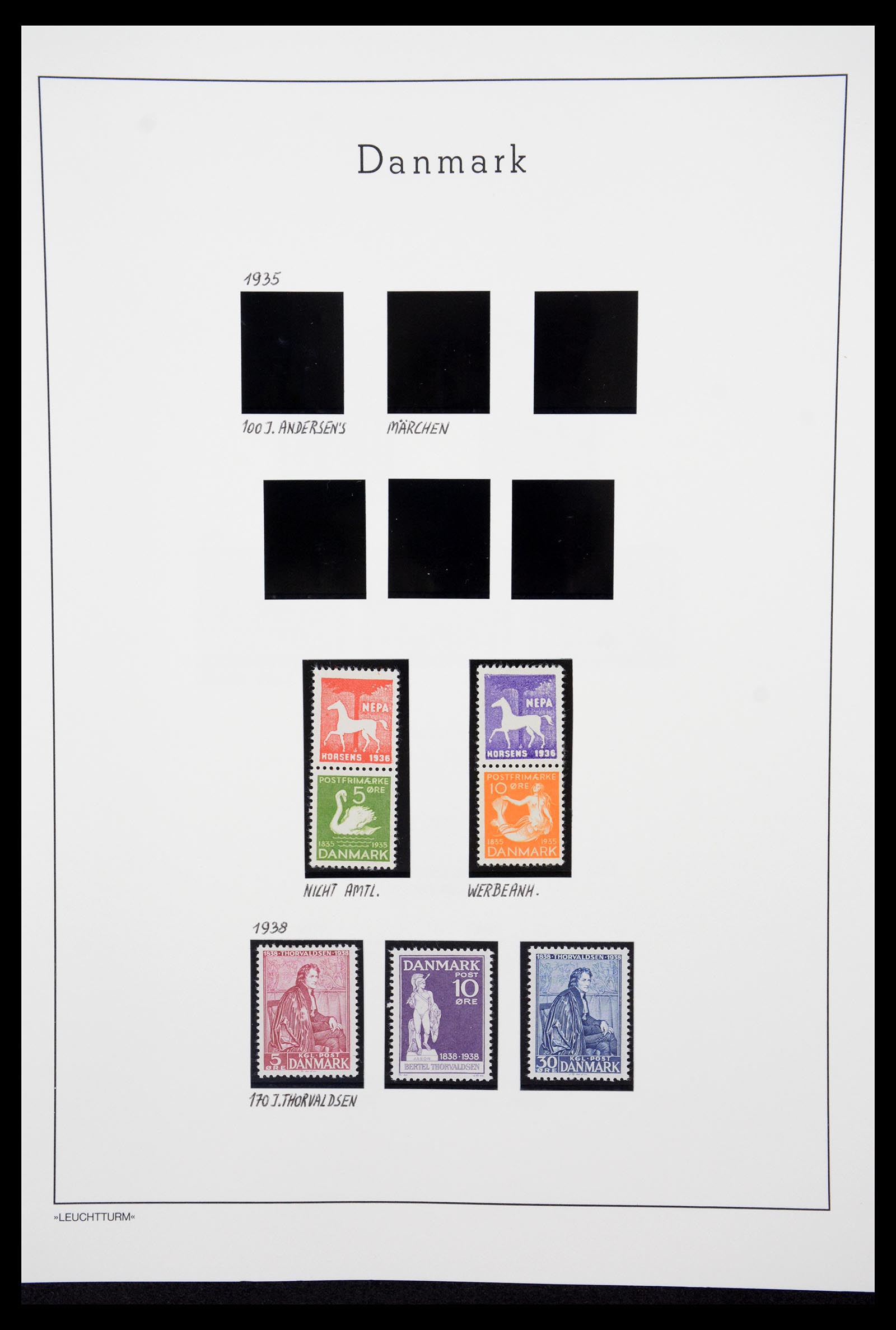 36612 067 - Postzegelverzameling 36612 Denmark 1851-1990.