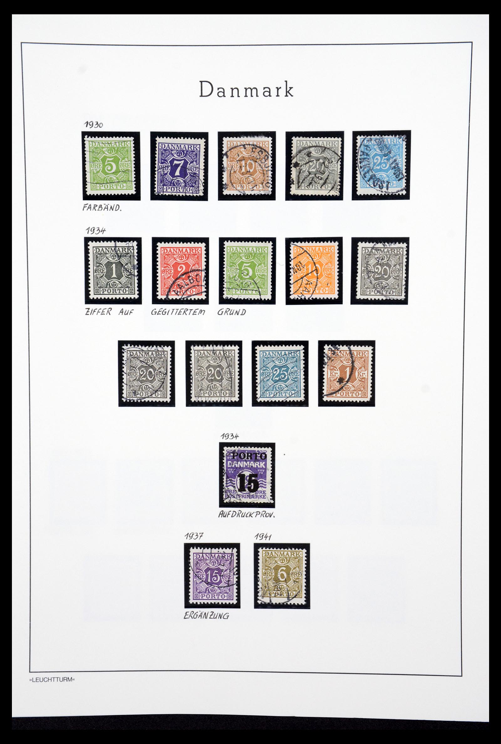 36612 071 - Postzegelverzameling 36612 Denmark 1851-1990.