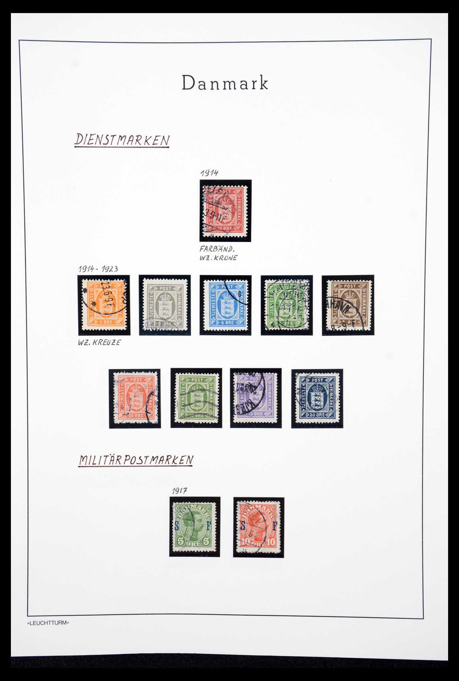 36612 074 - Postzegelverzameling 36612 Denmark 1851-1990.