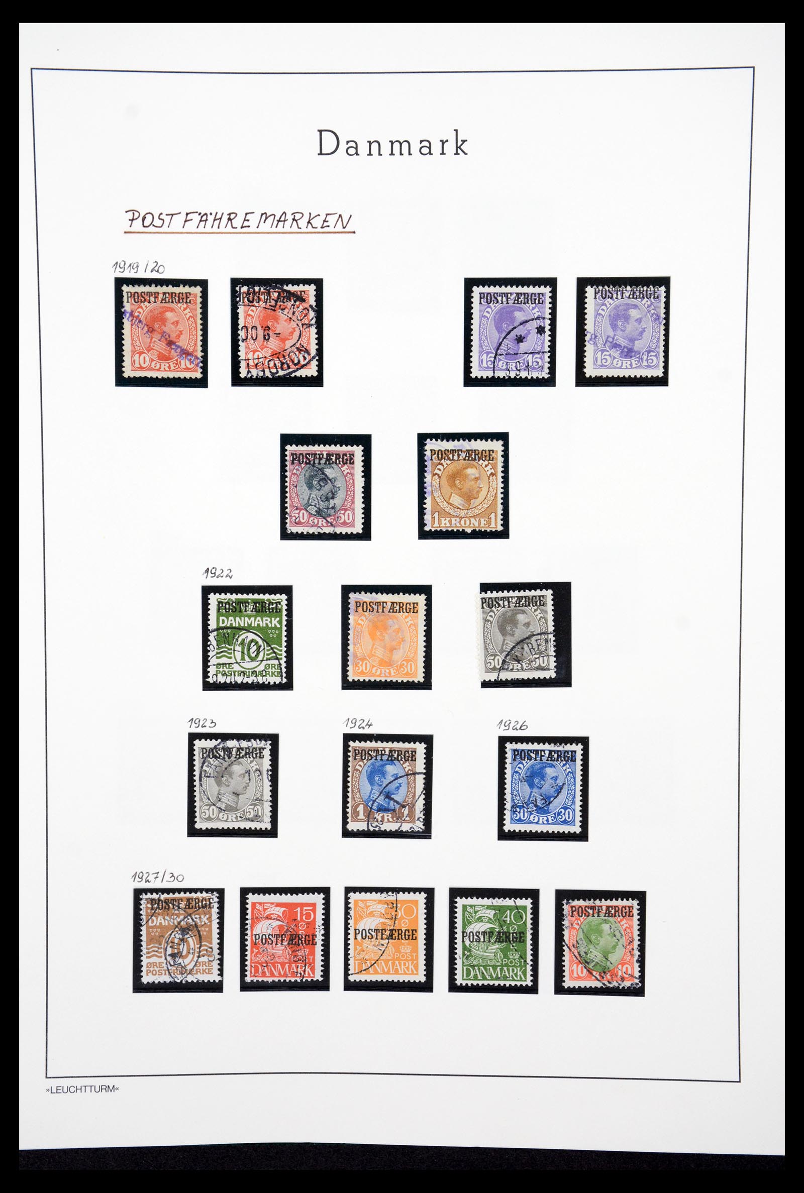 36612 076 - Postzegelverzameling 36612 Denmark 1851-1990.
