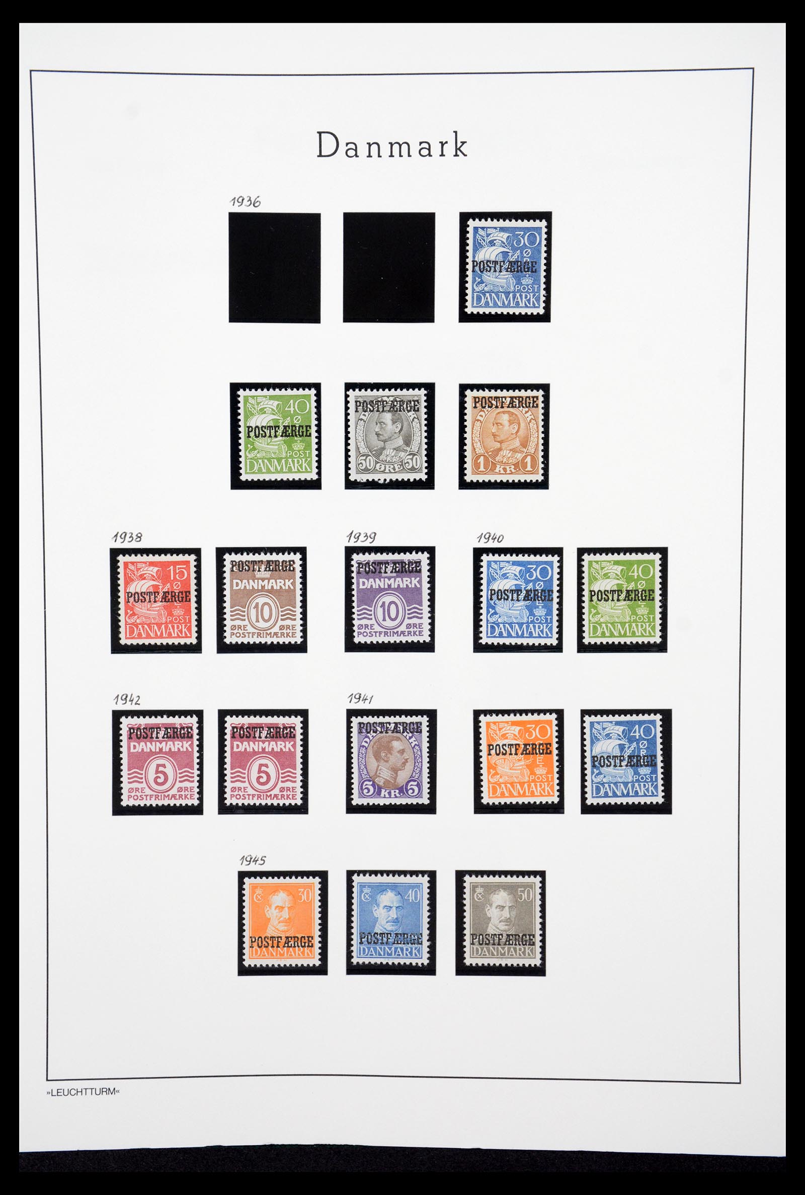 36612 079 - Postzegelverzameling 36612 Denmark 1851-1990.