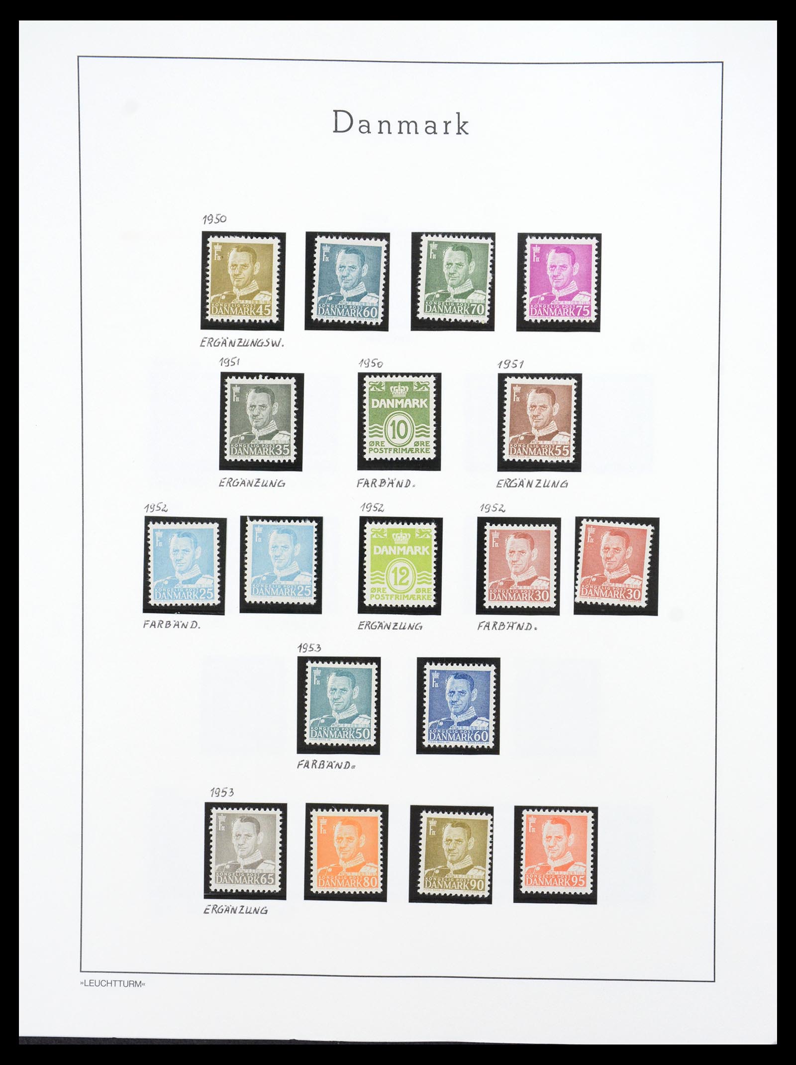 36612 089 - Stamp collection 36612 Denemarken 1851-1990.