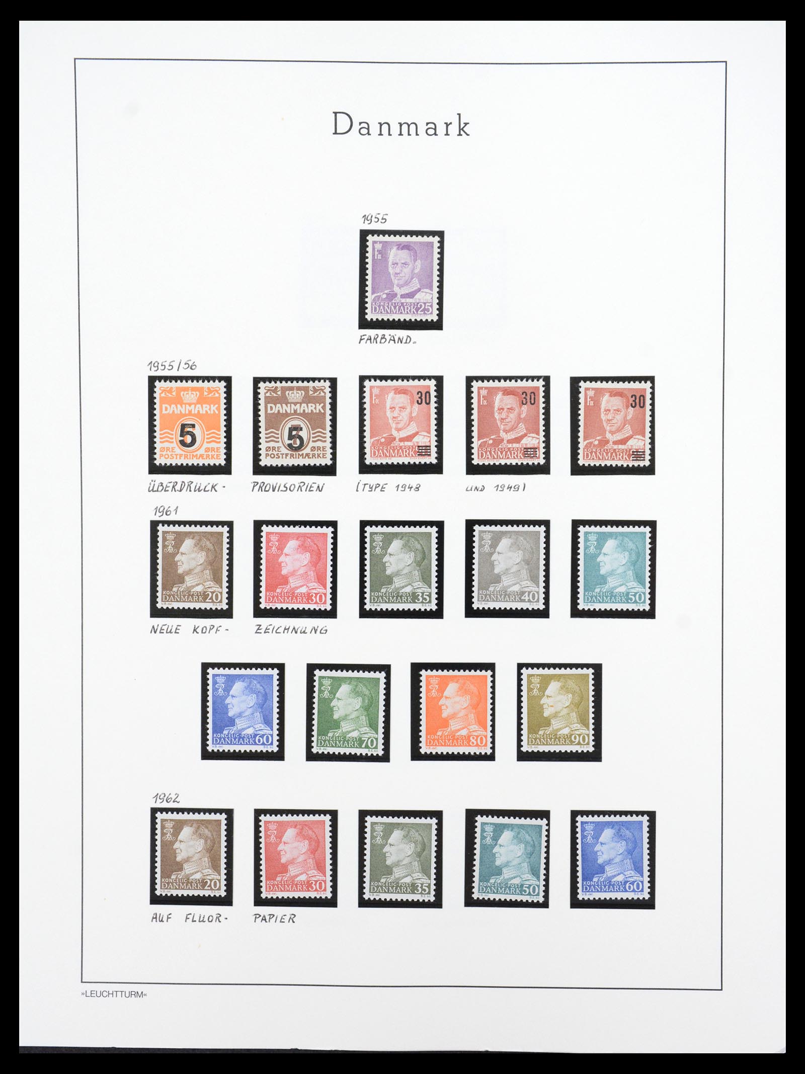 36612 090 - Stamp collection 36612 Denemarken 1851-1990.