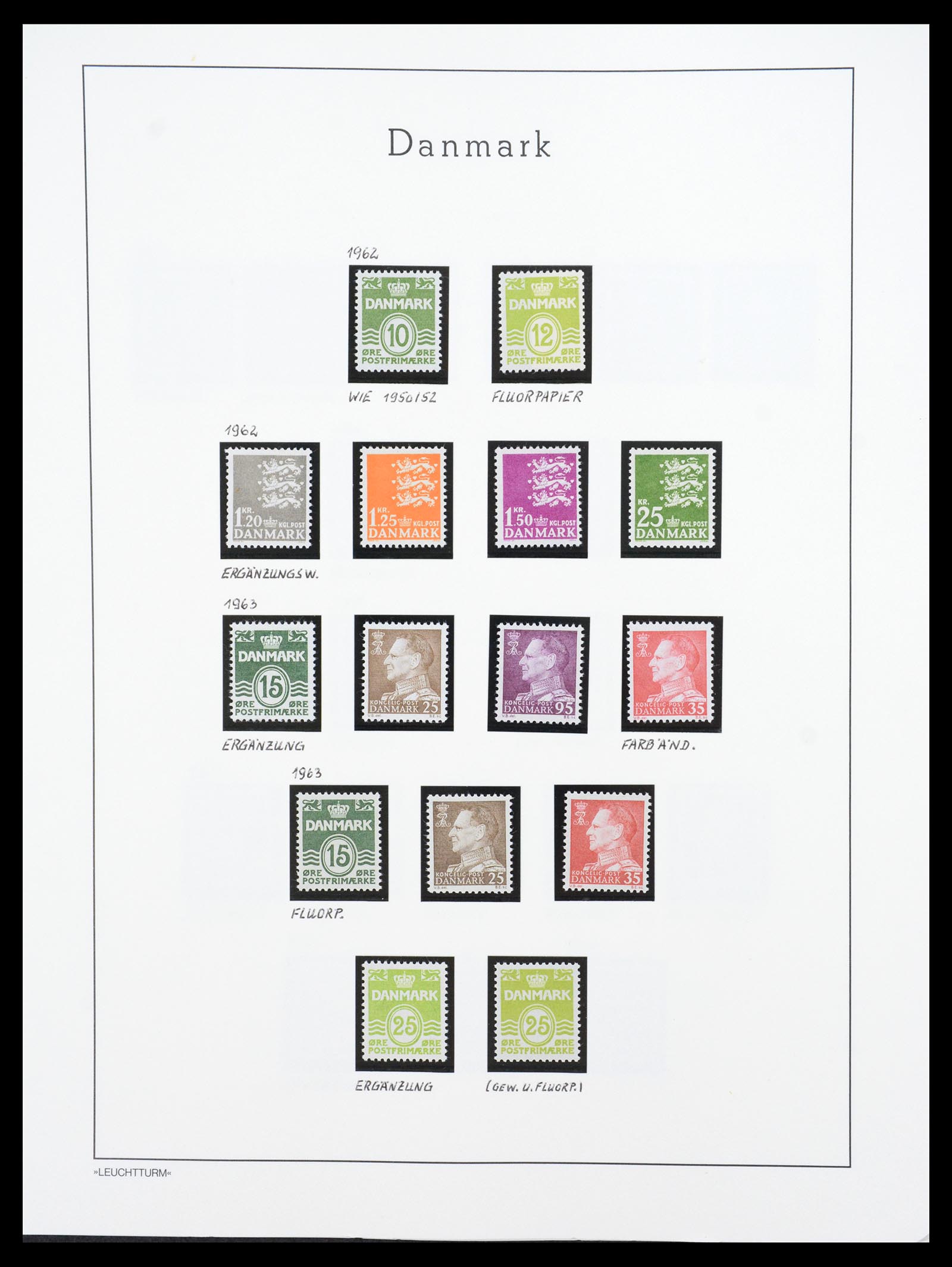36612 091 - Stamp collection 36612 Denemarken 1851-1990.