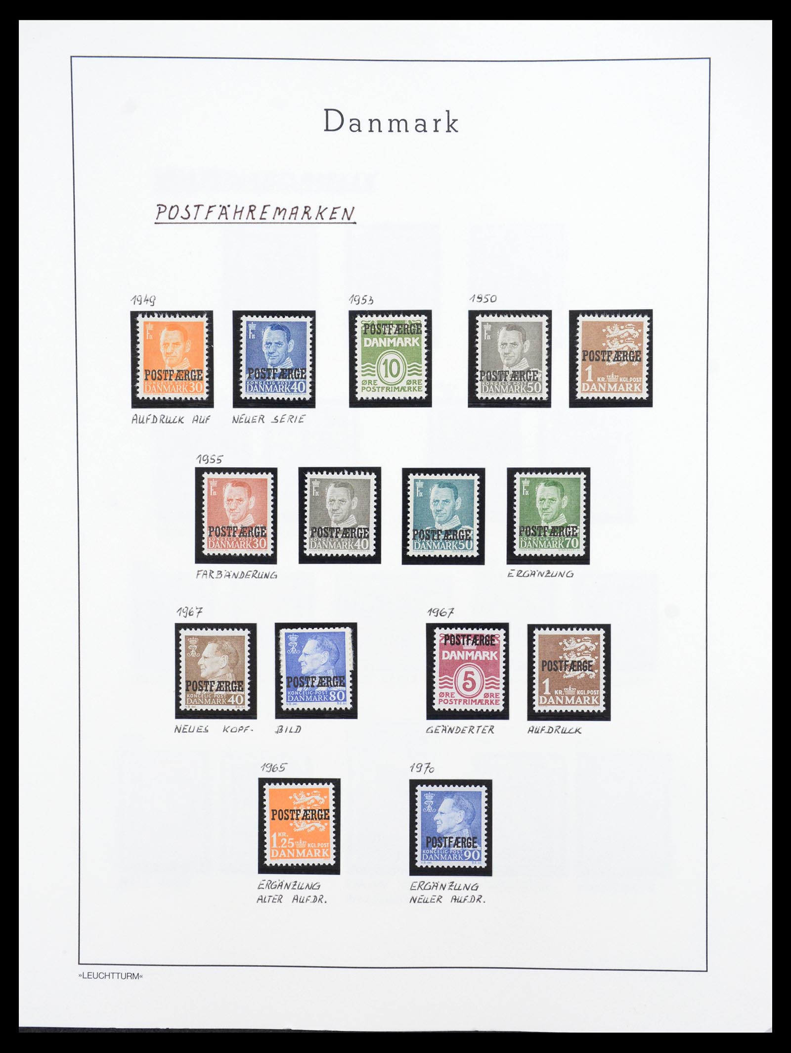 36612 094 - Stamp collection 36612 Denemarken 1851-1990.