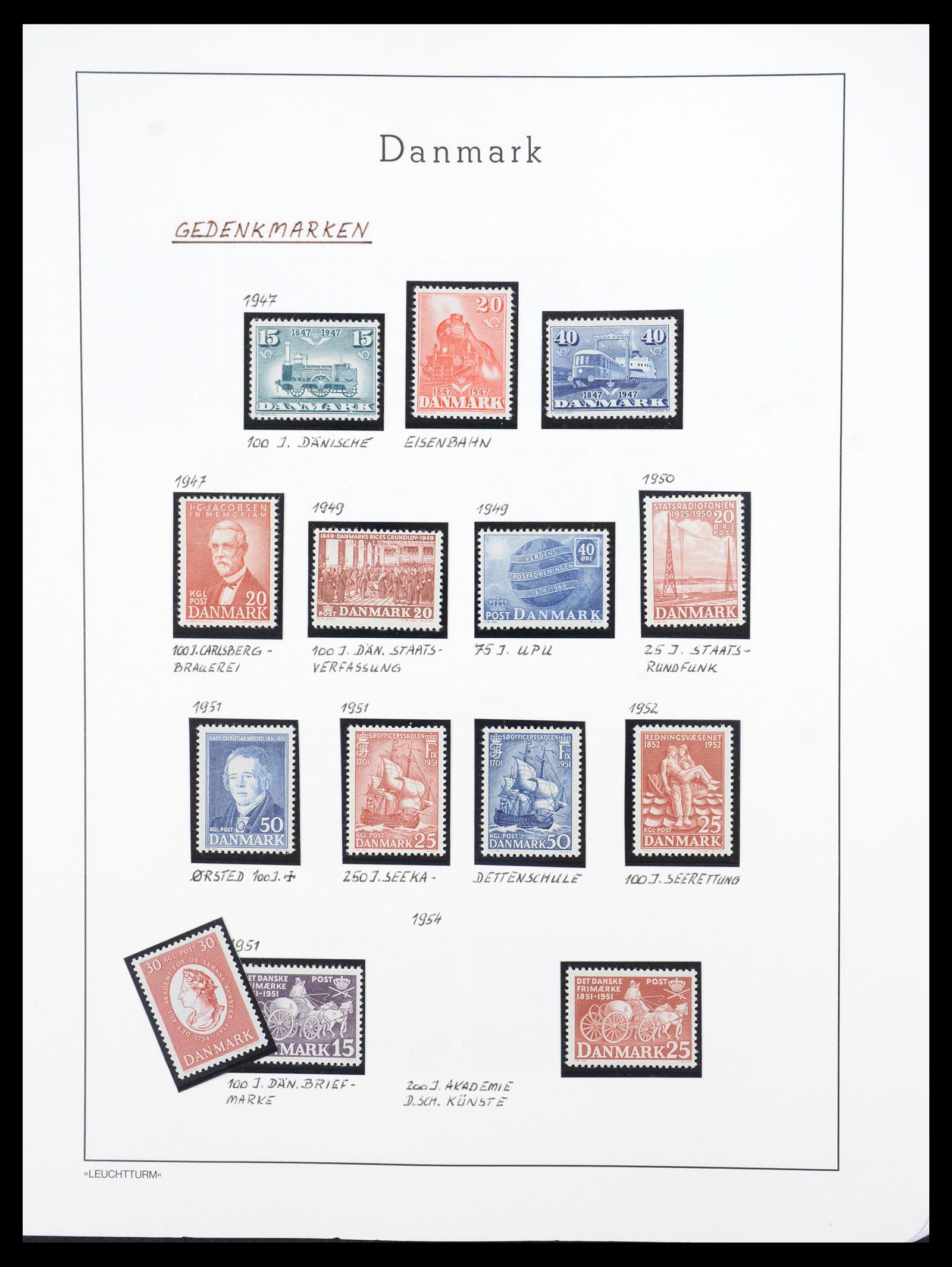 36612 097 - Stamp collection 36612 Denemarken 1851-1990.