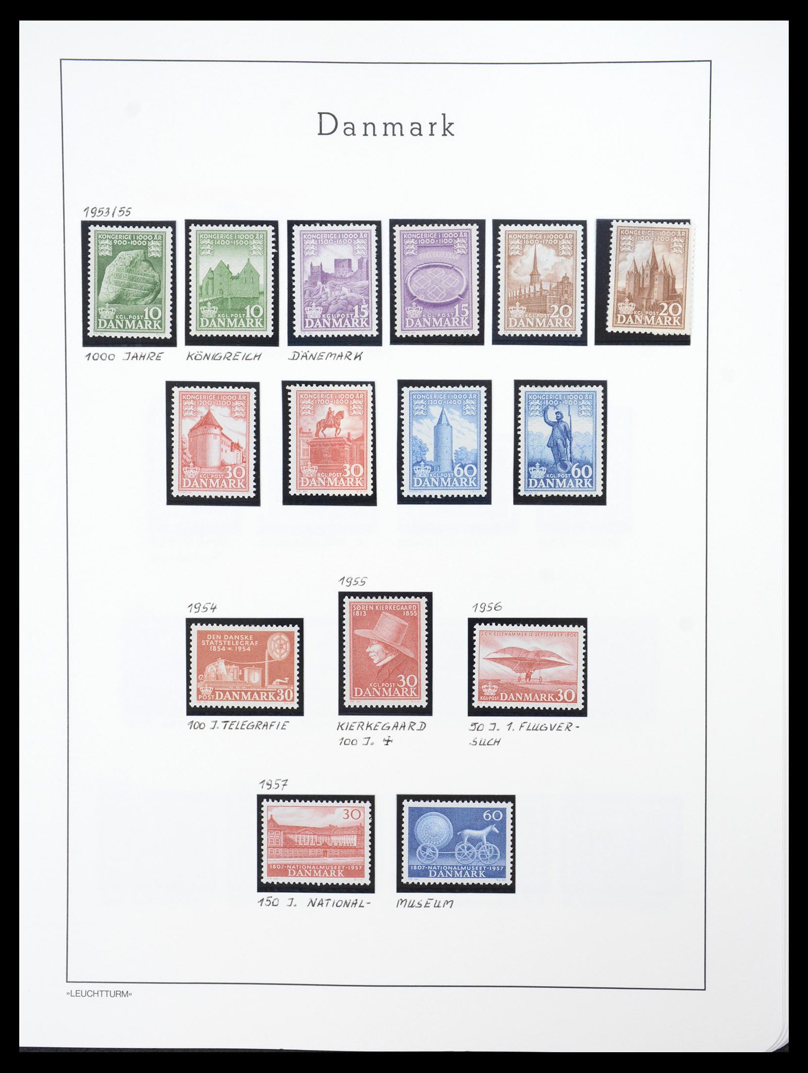 36612 098 - Stamp collection 36612 Denemarken 1851-1990.