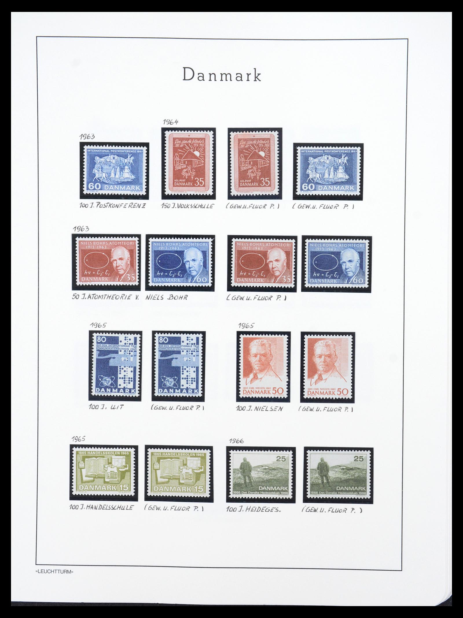 36612 100 - Stamp collection 36612 Denemarken 1851-1990.