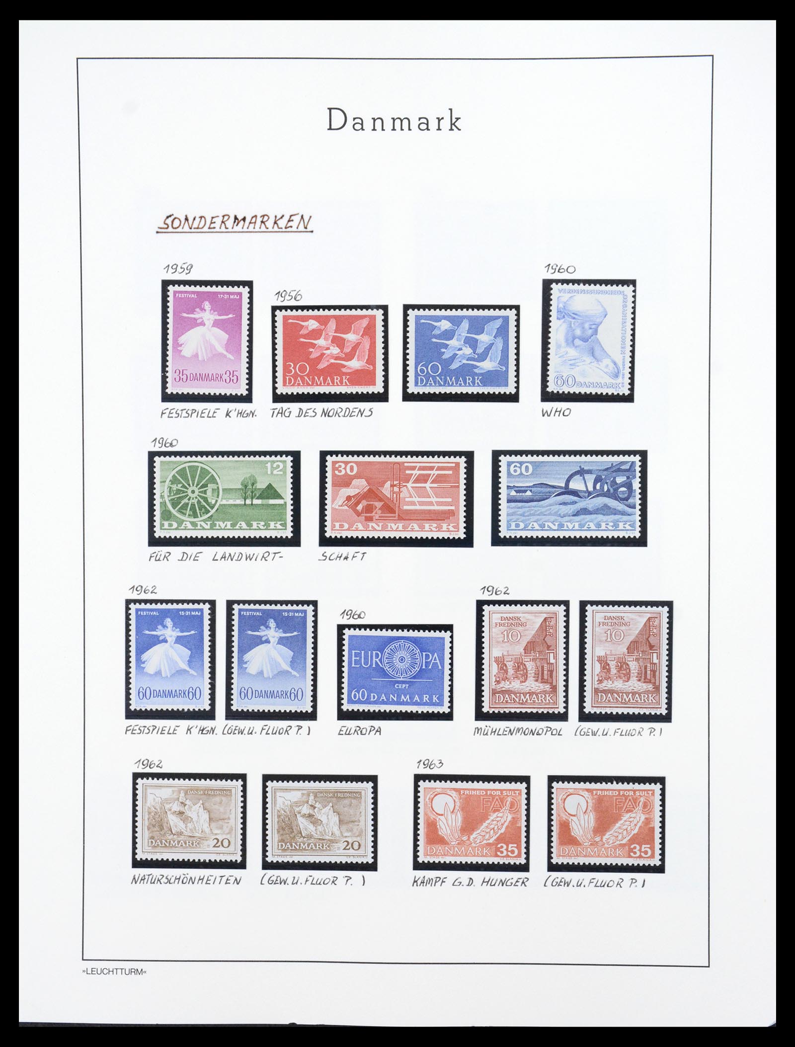 36612 104 - Stamp collection 36612 Denemarken 1851-1990.