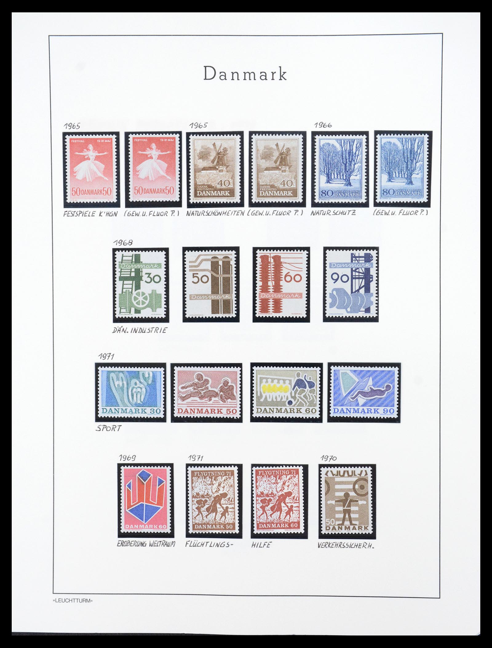 36612 106 - Stamp collection 36612 Denemarken 1851-1990.