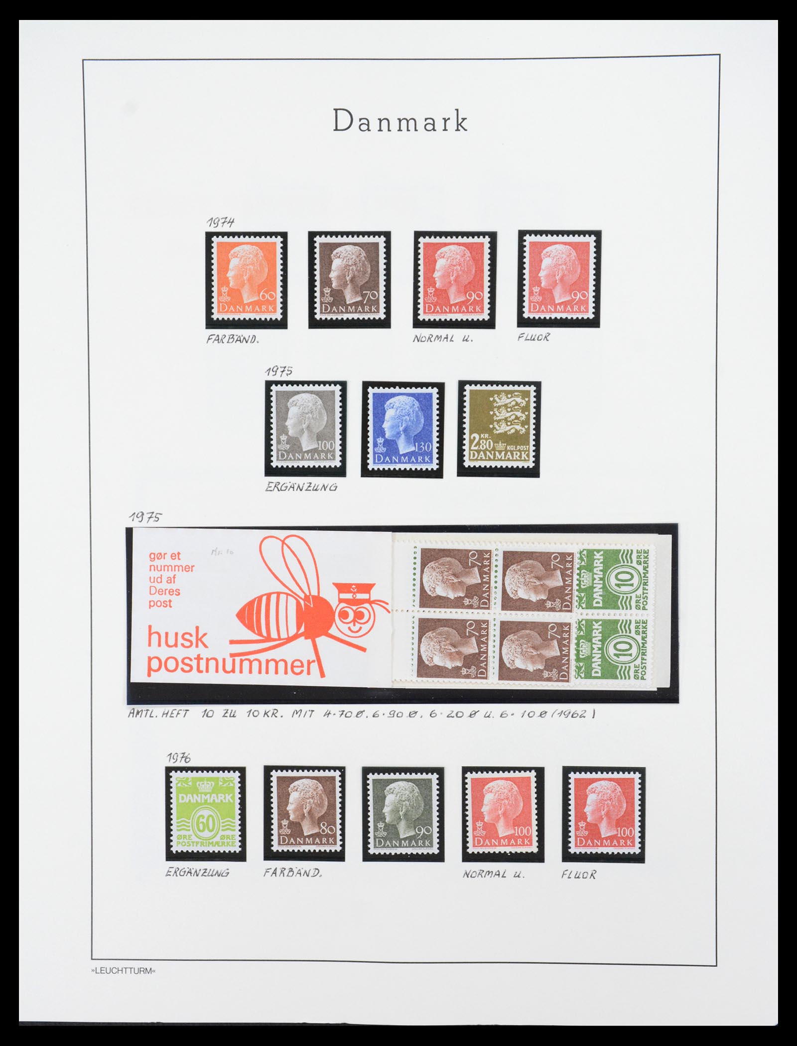 36612 108 - Stamp collection 36612 Denemarken 1851-1990.