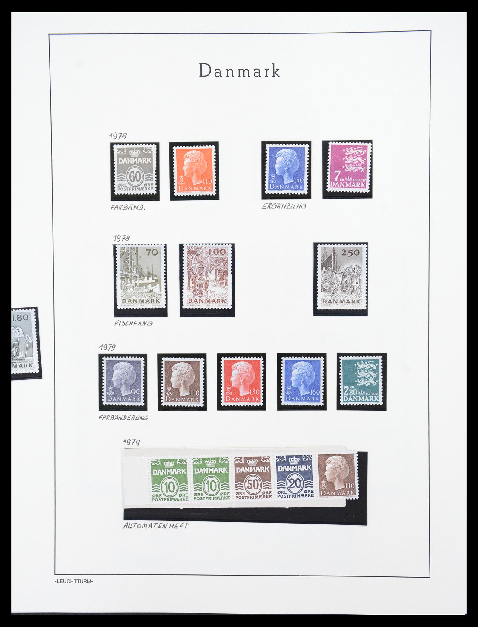36612 110 - Stamp collection 36612 Denemarken 1851-1990.