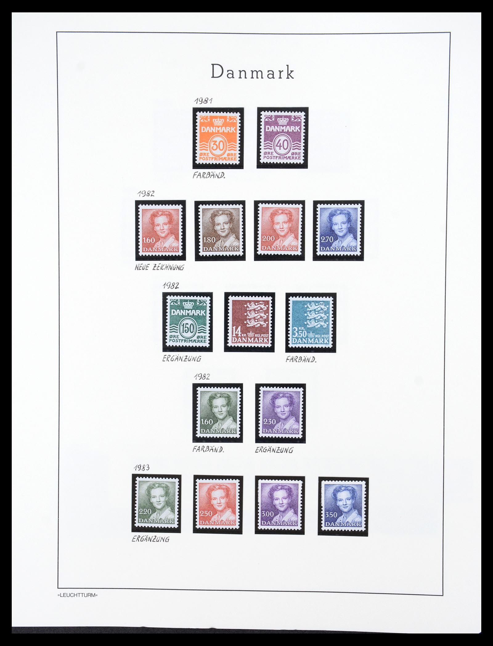 36612 114 - Stamp collection 36612 Denemarken 1851-1990.