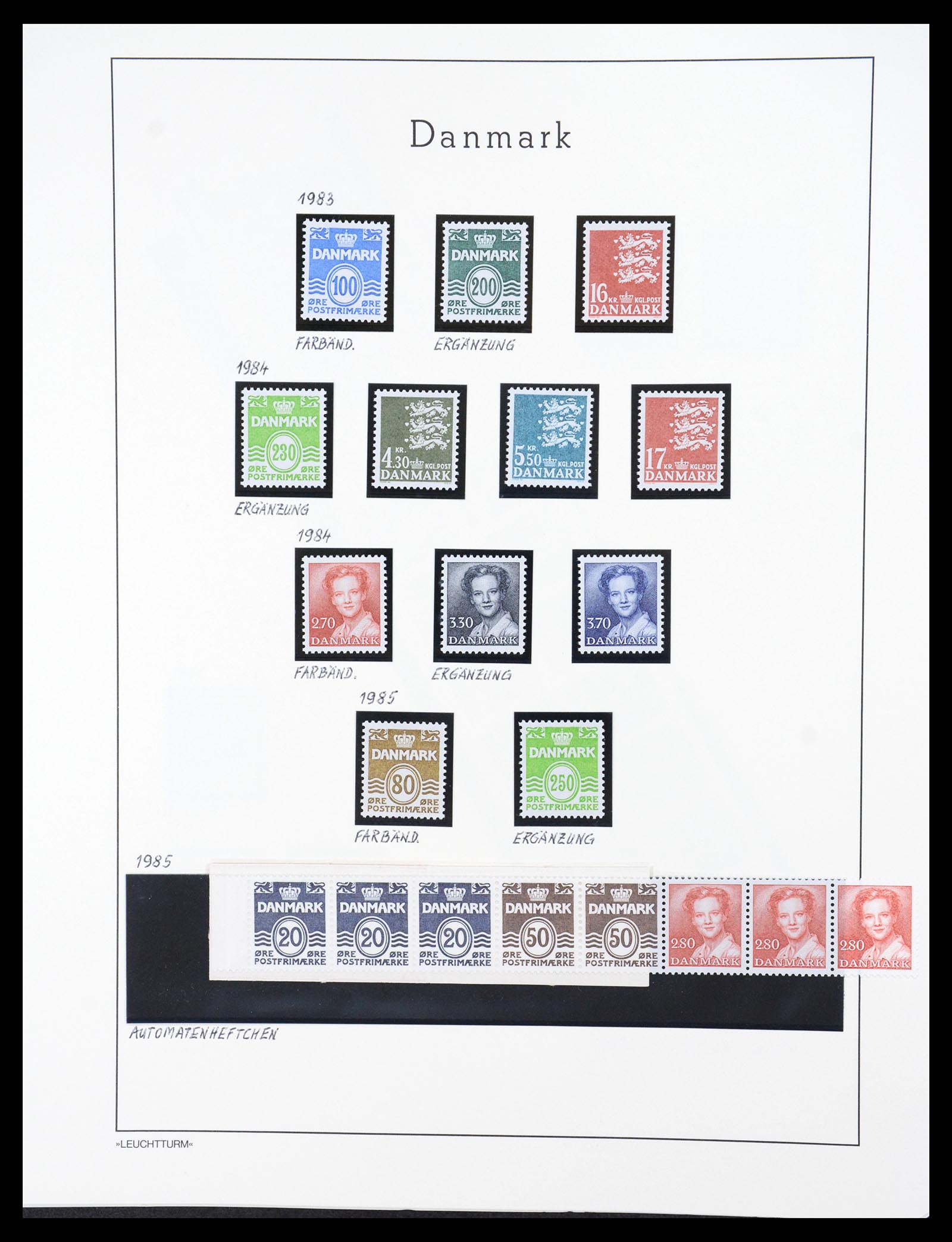 36612 115 - Stamp collection 36612 Denemarken 1851-1990.