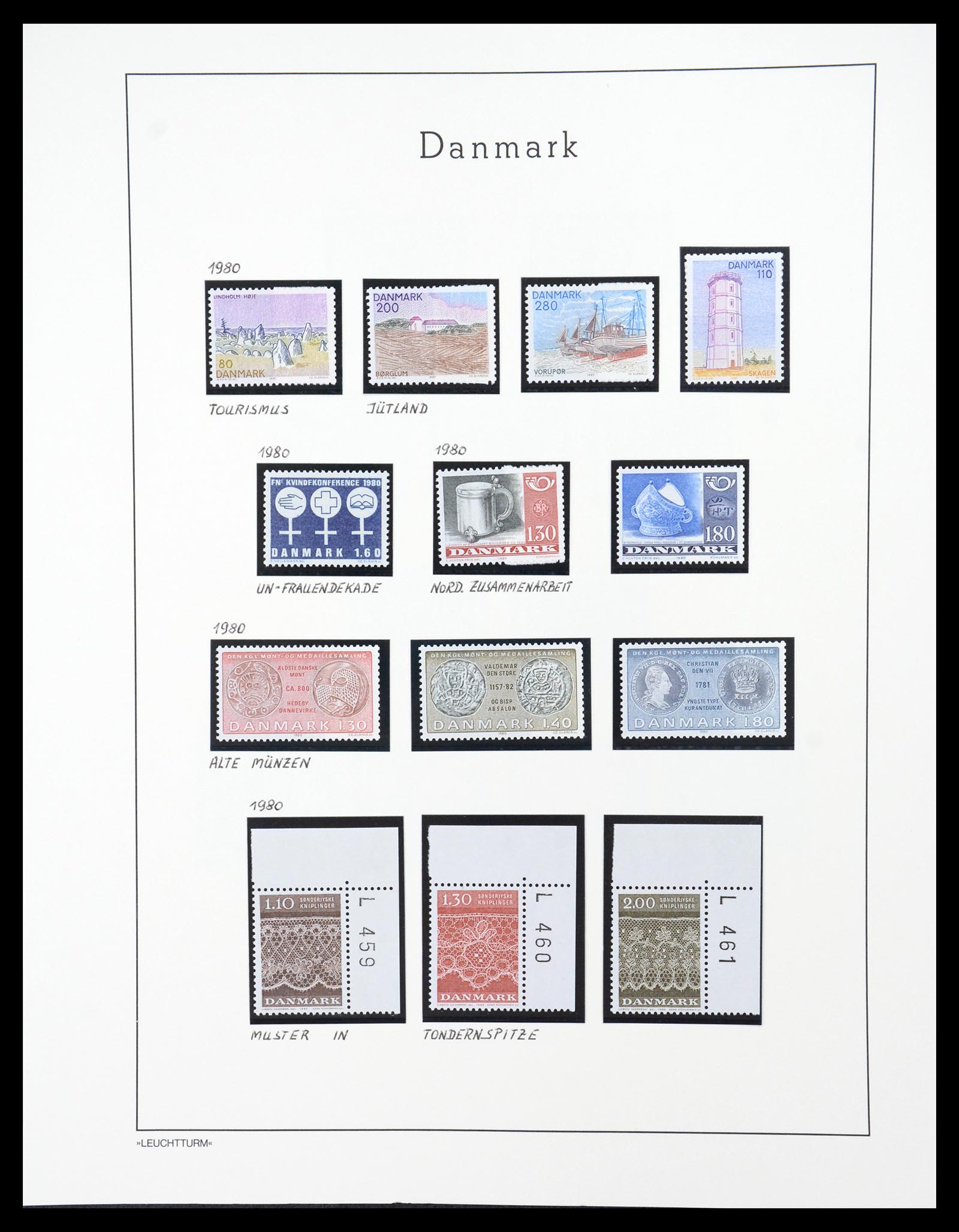 36612 143 - Postzegelverzameling 36612 Denmark 1851-1990.