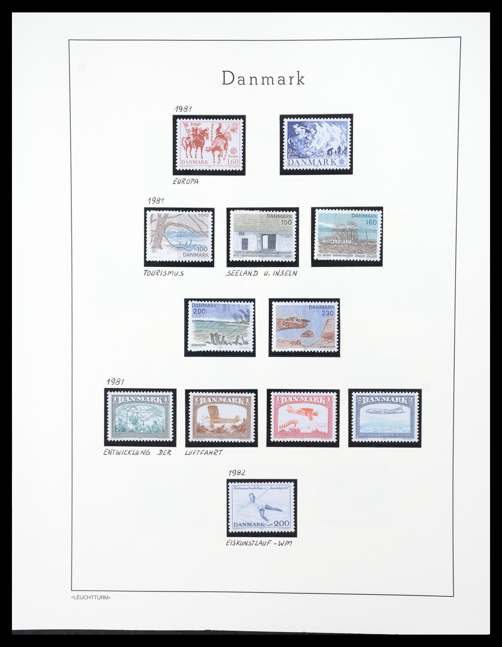 36612 144 - Postzegelverzameling 36612 Denmark 1851-1990.