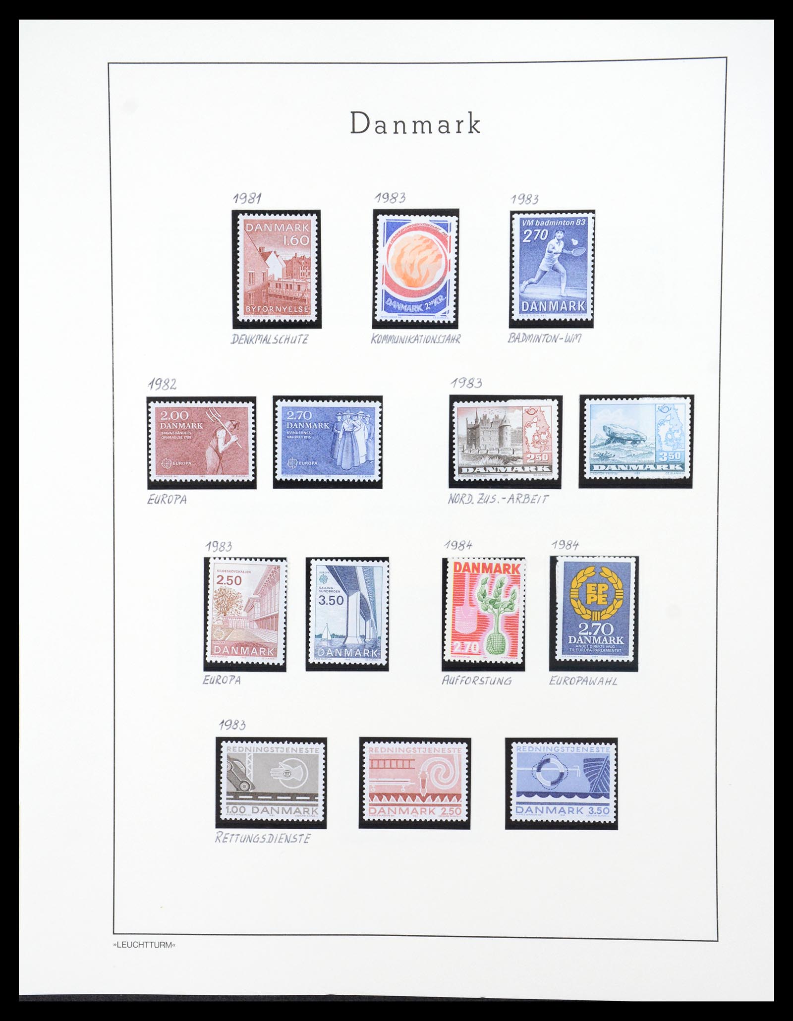 36612 145 - Postzegelverzameling 36612 Denmark 1851-1990.