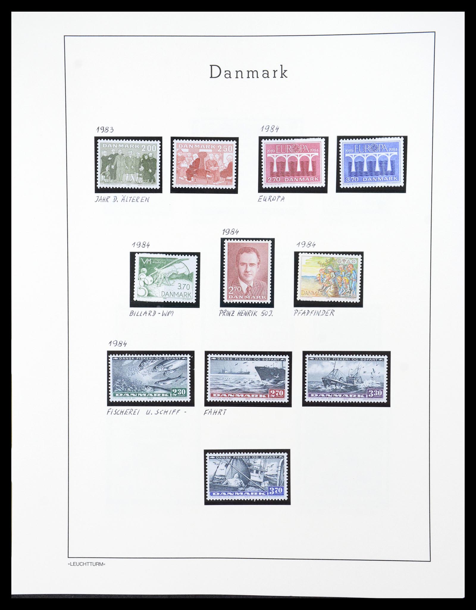 36612 146 - Postzegelverzameling 36612 Denmark 1851-1990.