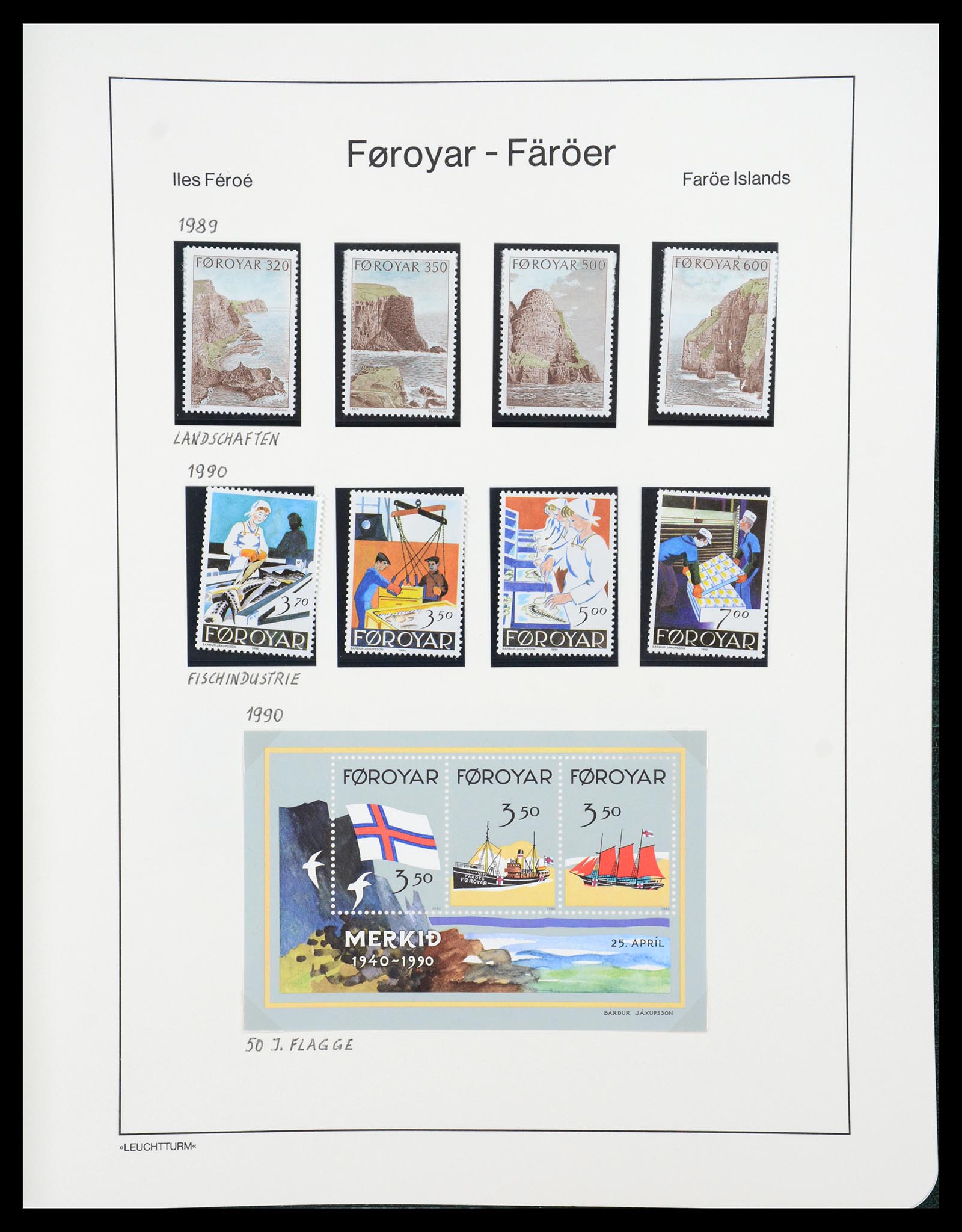 36612 172 - Postzegelverzameling 36612 Denmark 1851-1990.