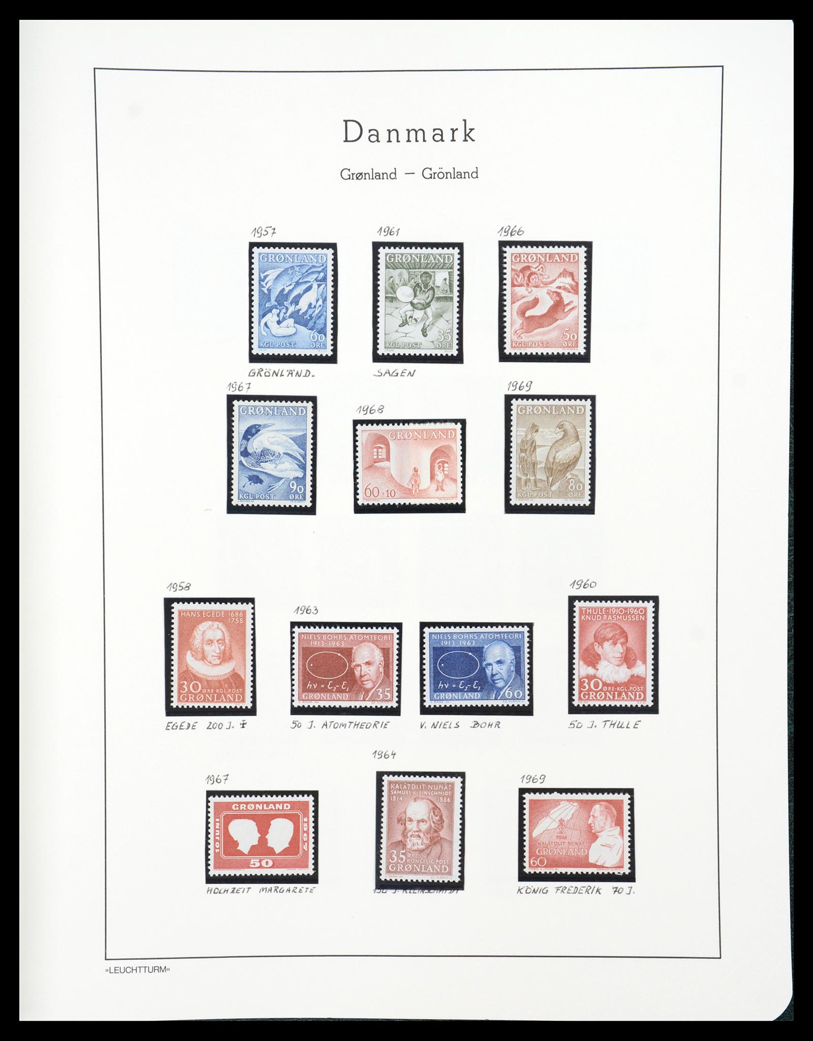 36612 176 - Postzegelverzameling 36612 Denmark 1851-1990.