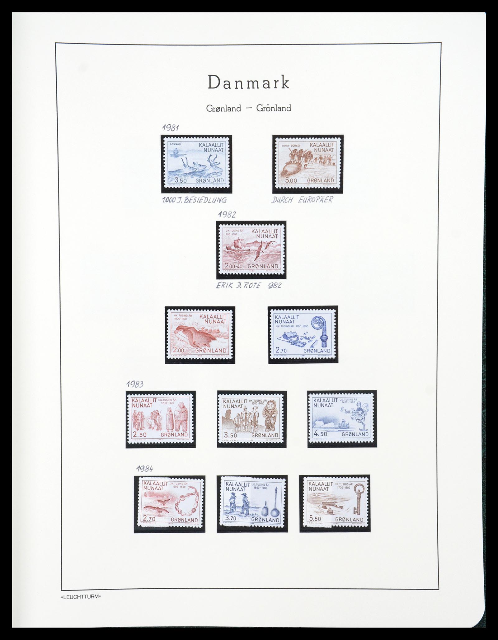 36612 182 - Postzegelverzameling 36612 Denmark 1851-1990.