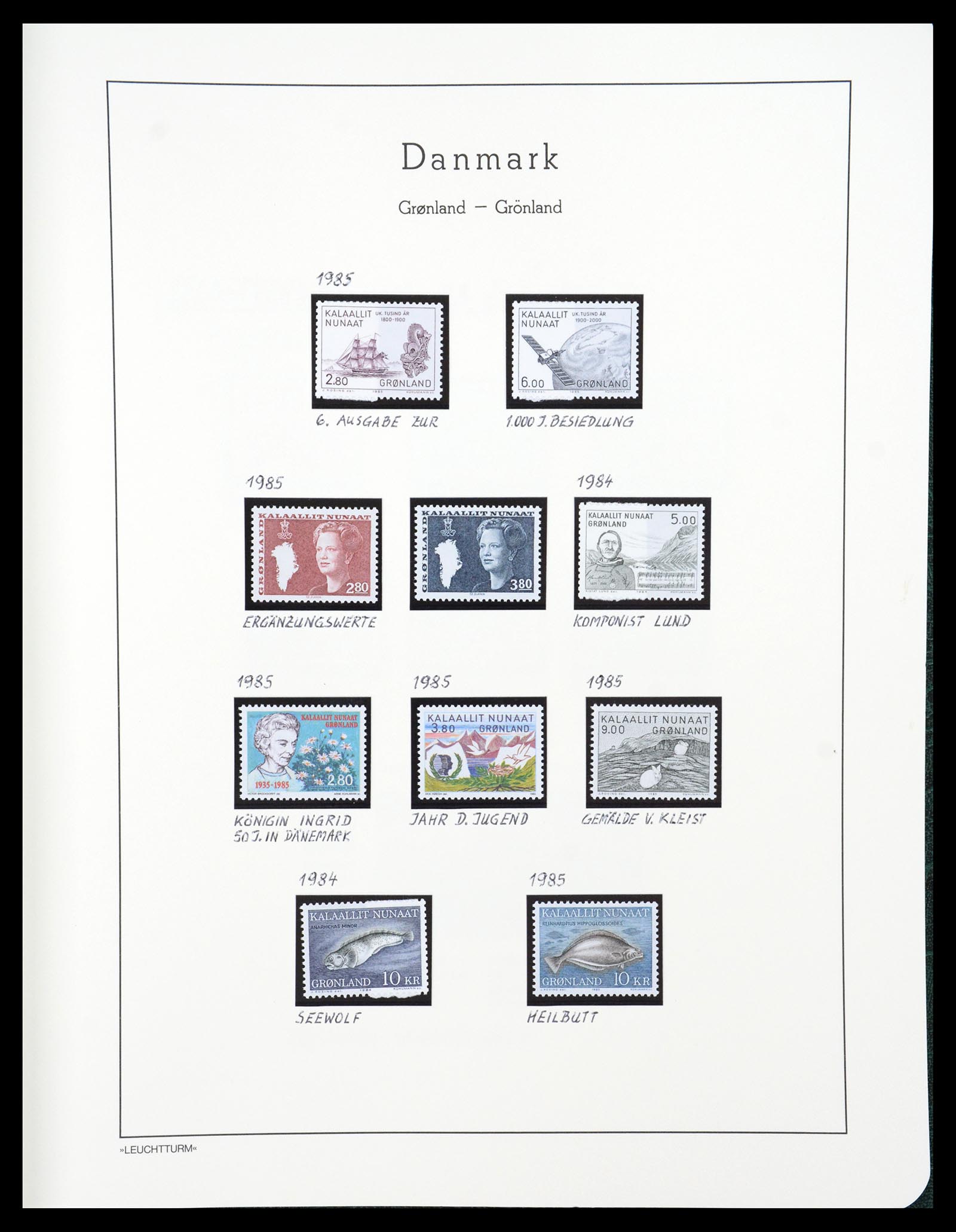 36612 184 - Postzegelverzameling 36612 Denmark 1851-1990.
