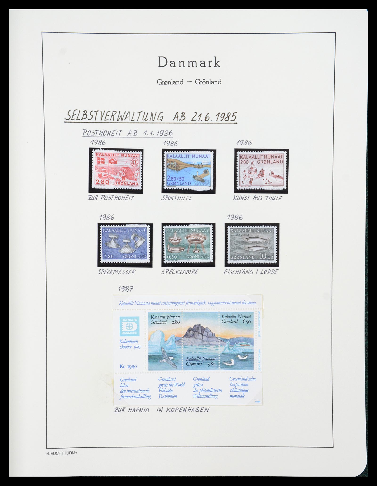 36612 185 - Postzegelverzameling 36612 Denmark 1851-1990.