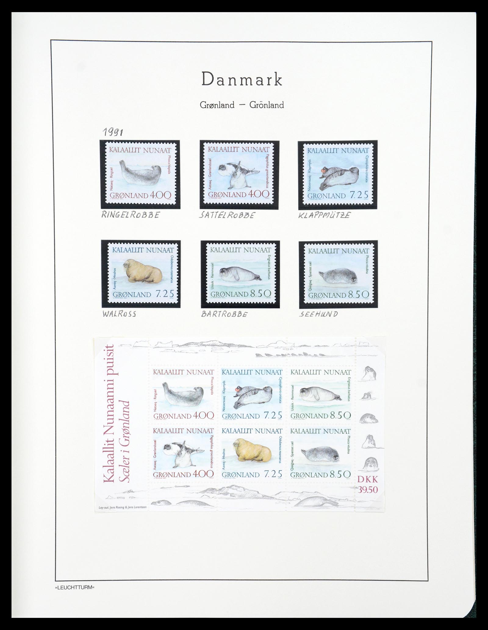 36612 190 - Postzegelverzameling 36612 Denmark 1851-1990.