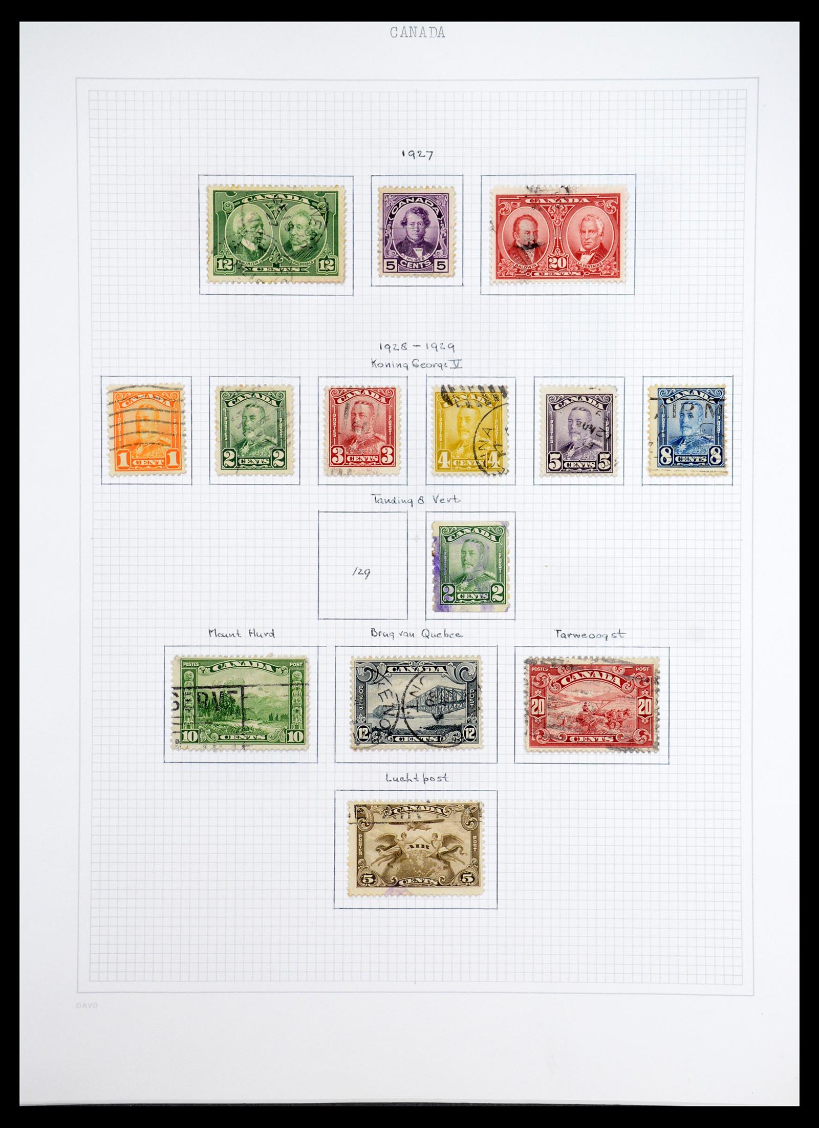 36614 006 - Postzegelverzameling 36614 Canada 1870-1984.