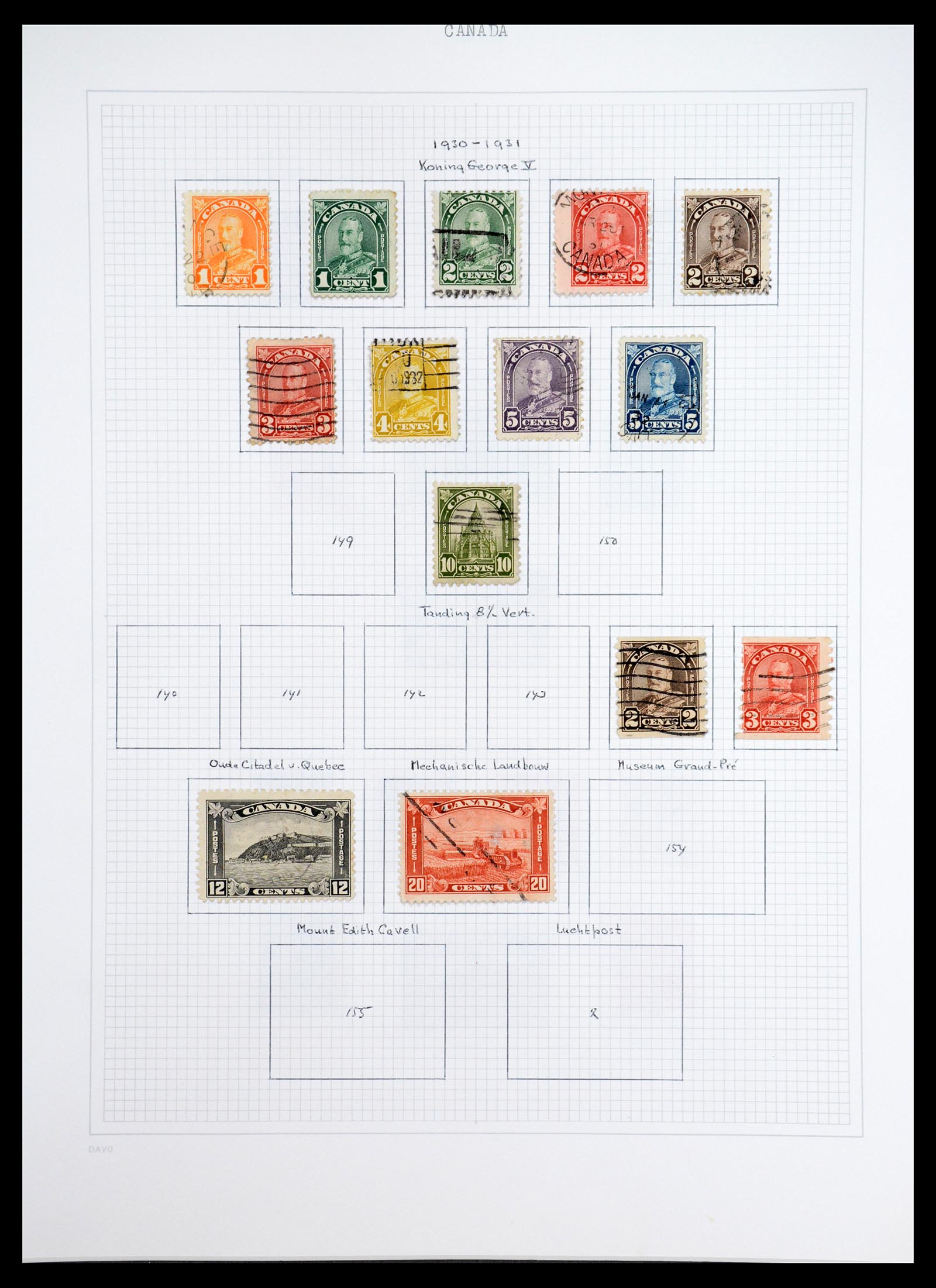 36614 007 - Postzegelverzameling 36614 Canada 1870-1984.