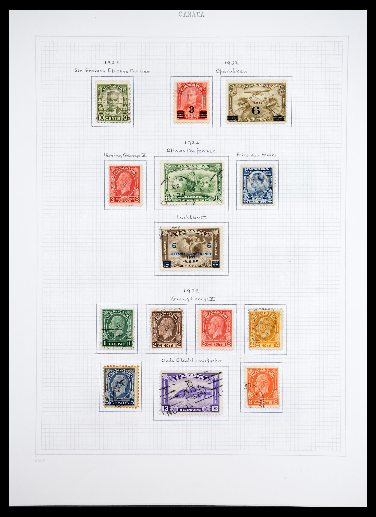 36614 008 - Postzegelverzameling 36614 Canada 1870-1984.