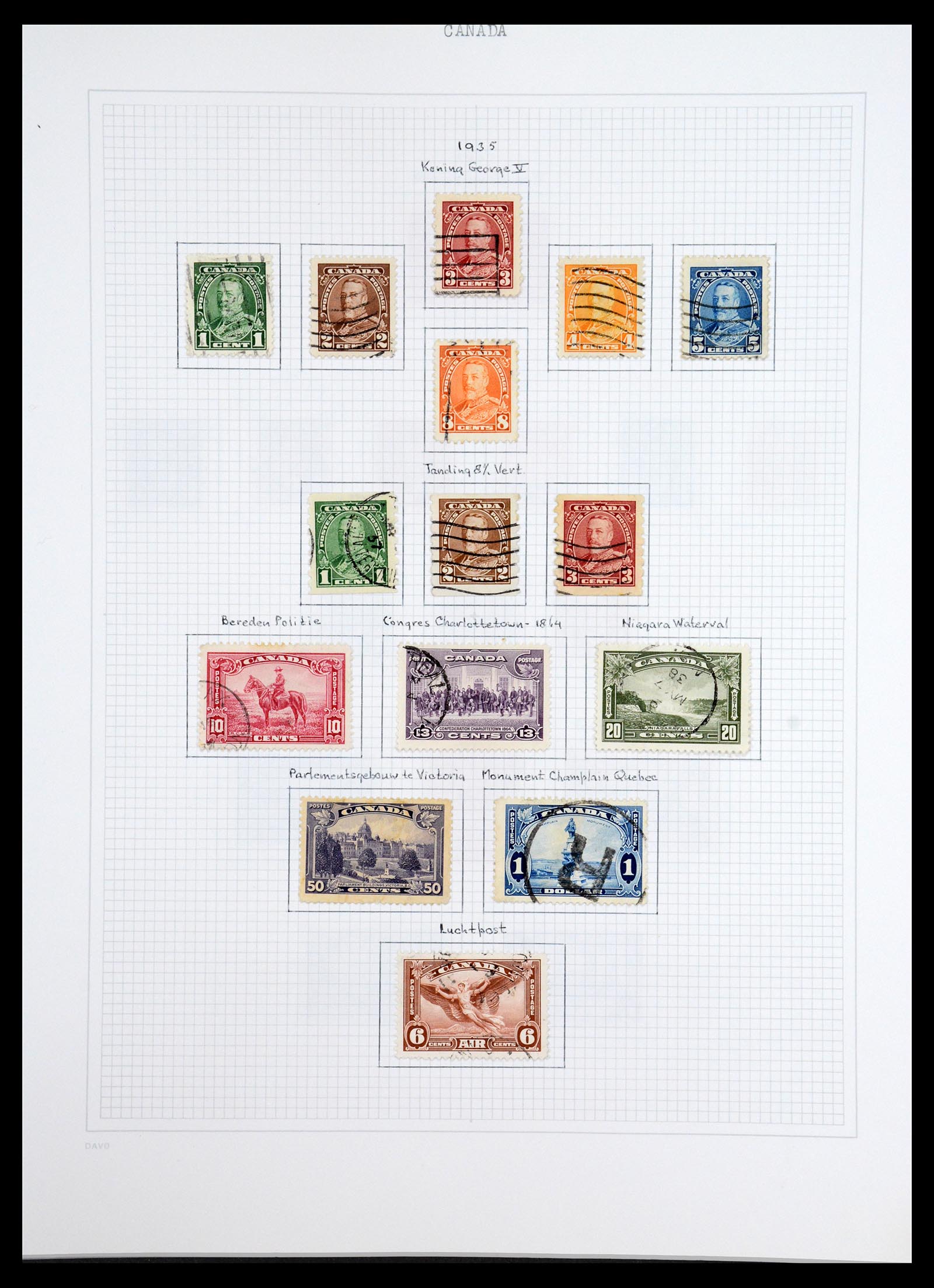 36614 010 - Postzegelverzameling 36614 Canada 1870-1984.