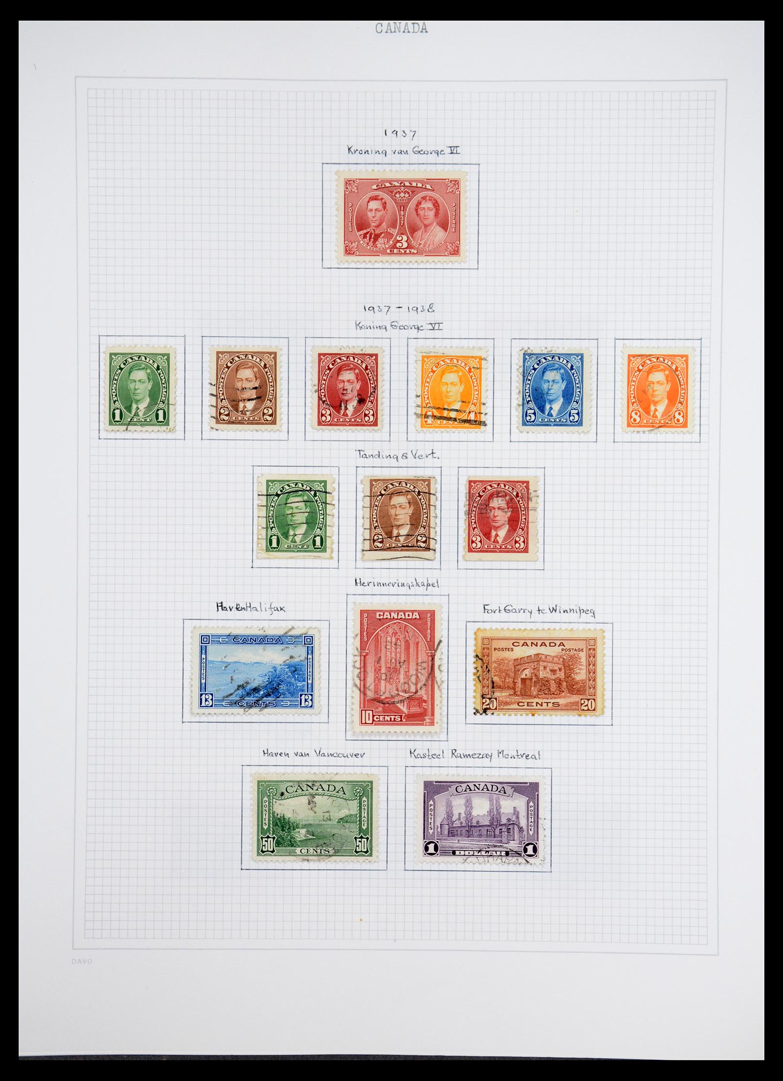 36614 011 - Postzegelverzameling 36614 Canada 1870-1984.