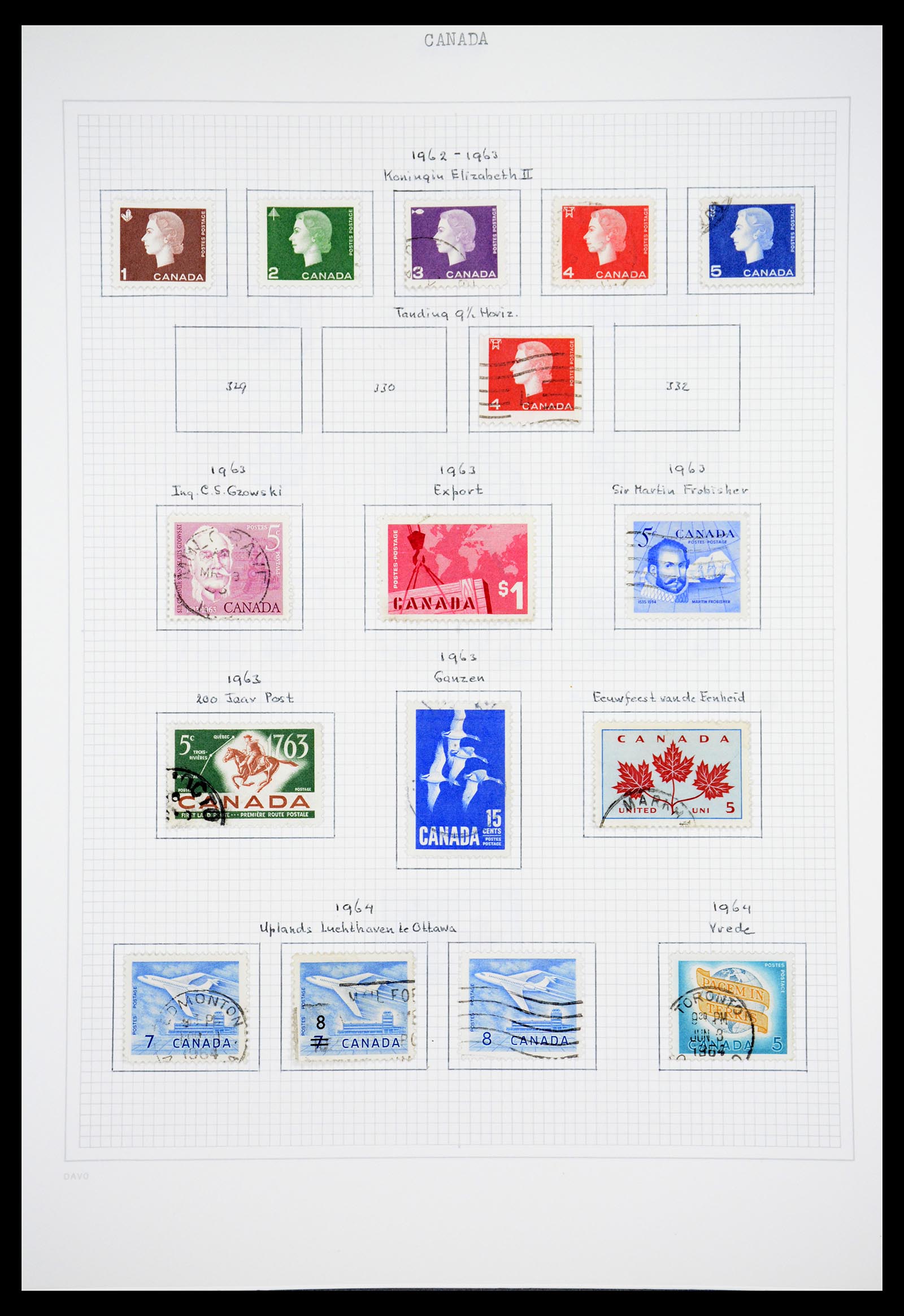 36614 023 - Postzegelverzameling 36614 Canada 1870-1984.