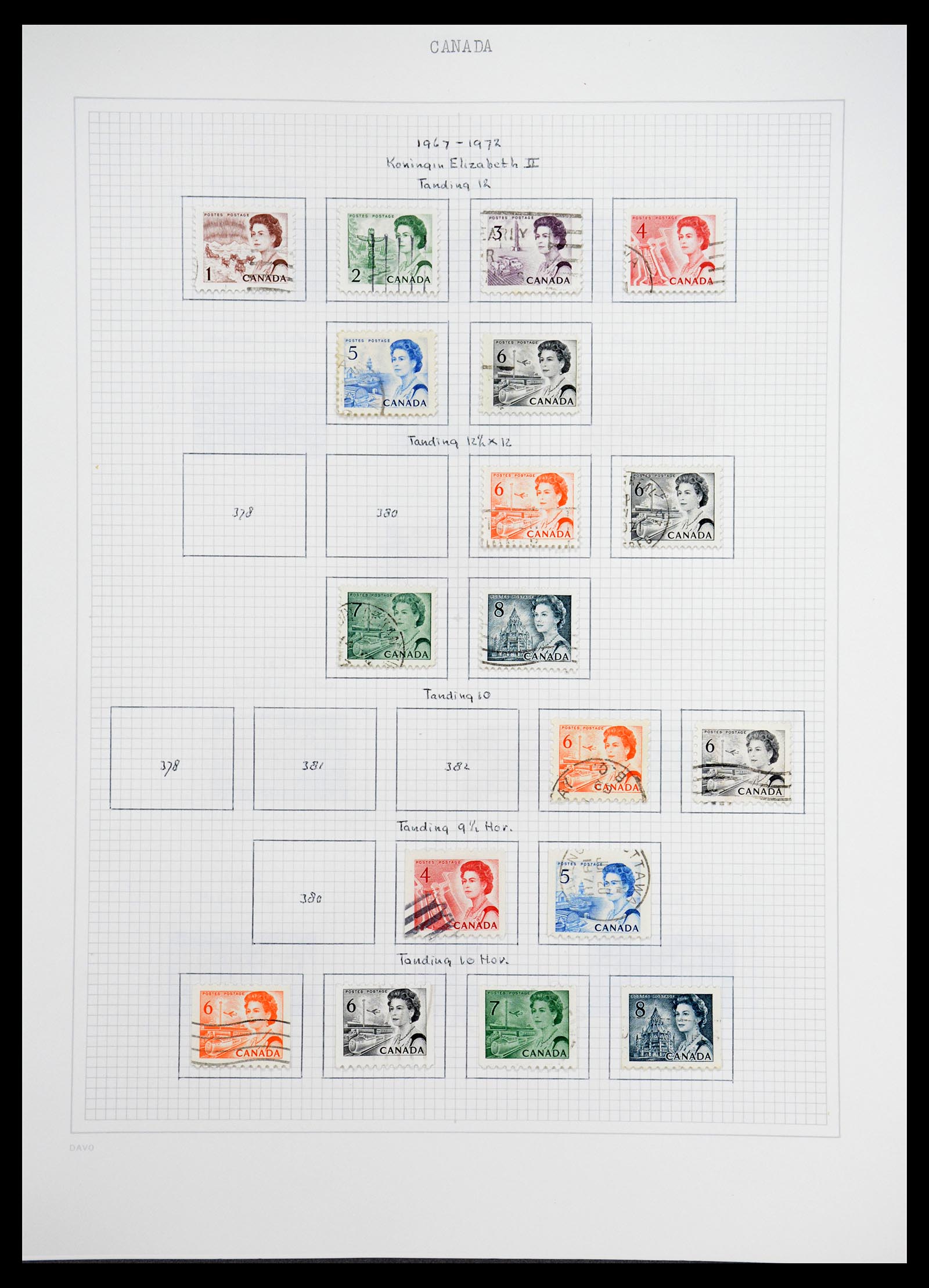 36614 027 - Postzegelverzameling 36614 Canada 1870-1984.