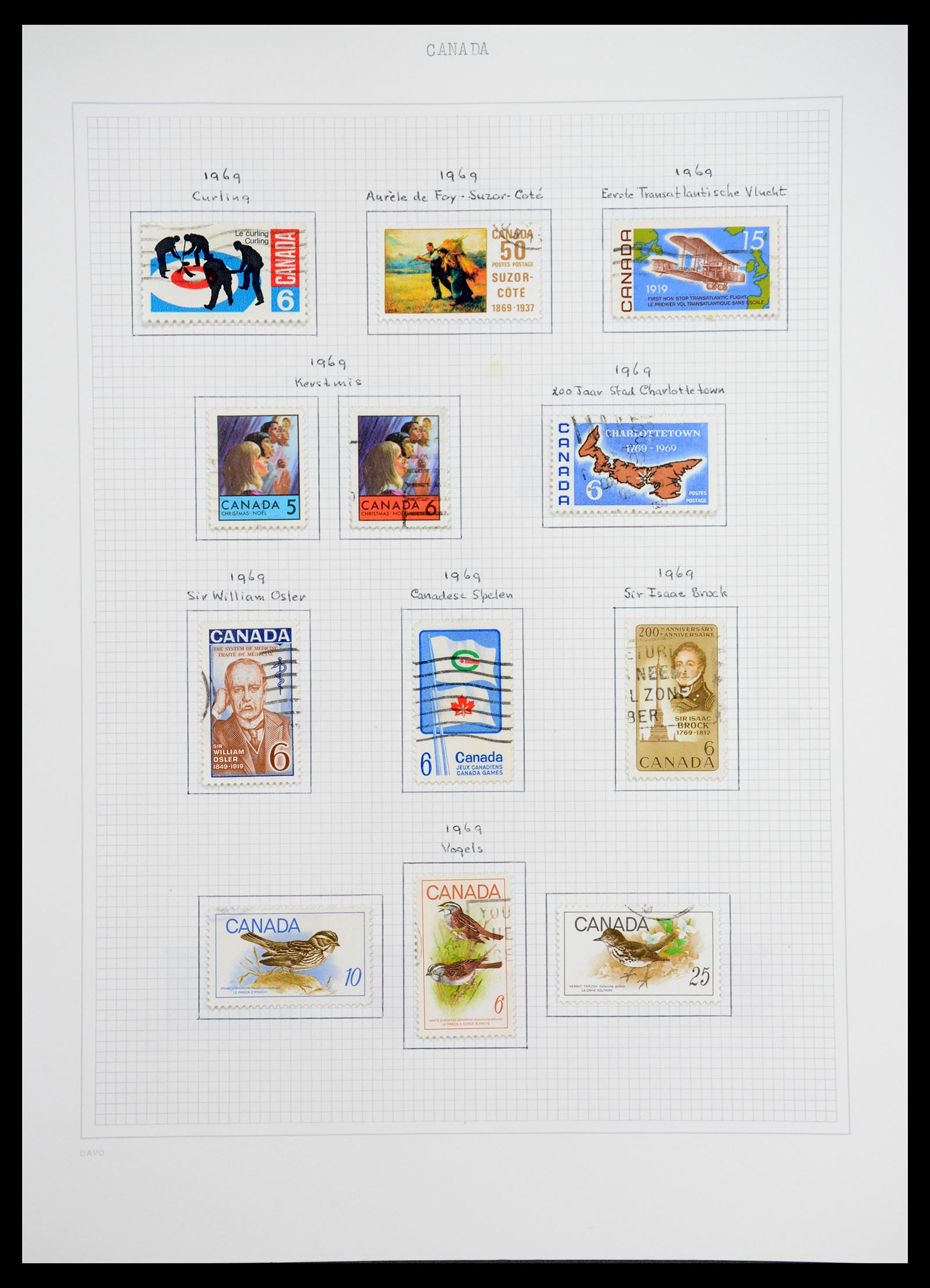 36614 030 - Postzegelverzameling 36614 Canada 1870-1984.