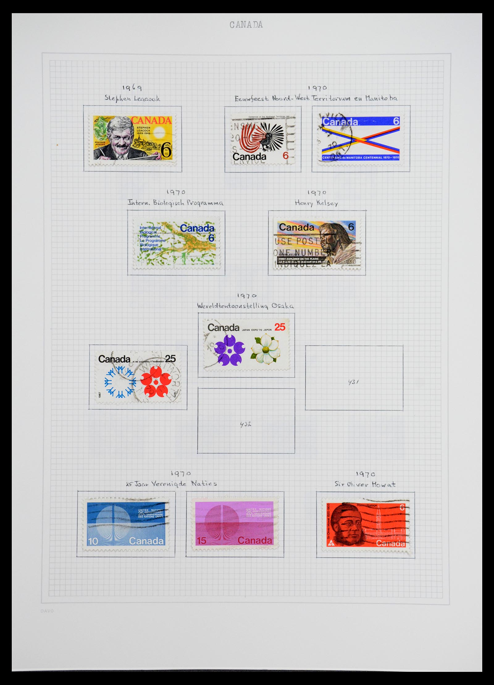 36614 031 - Postzegelverzameling 36614 Canada 1870-1984.