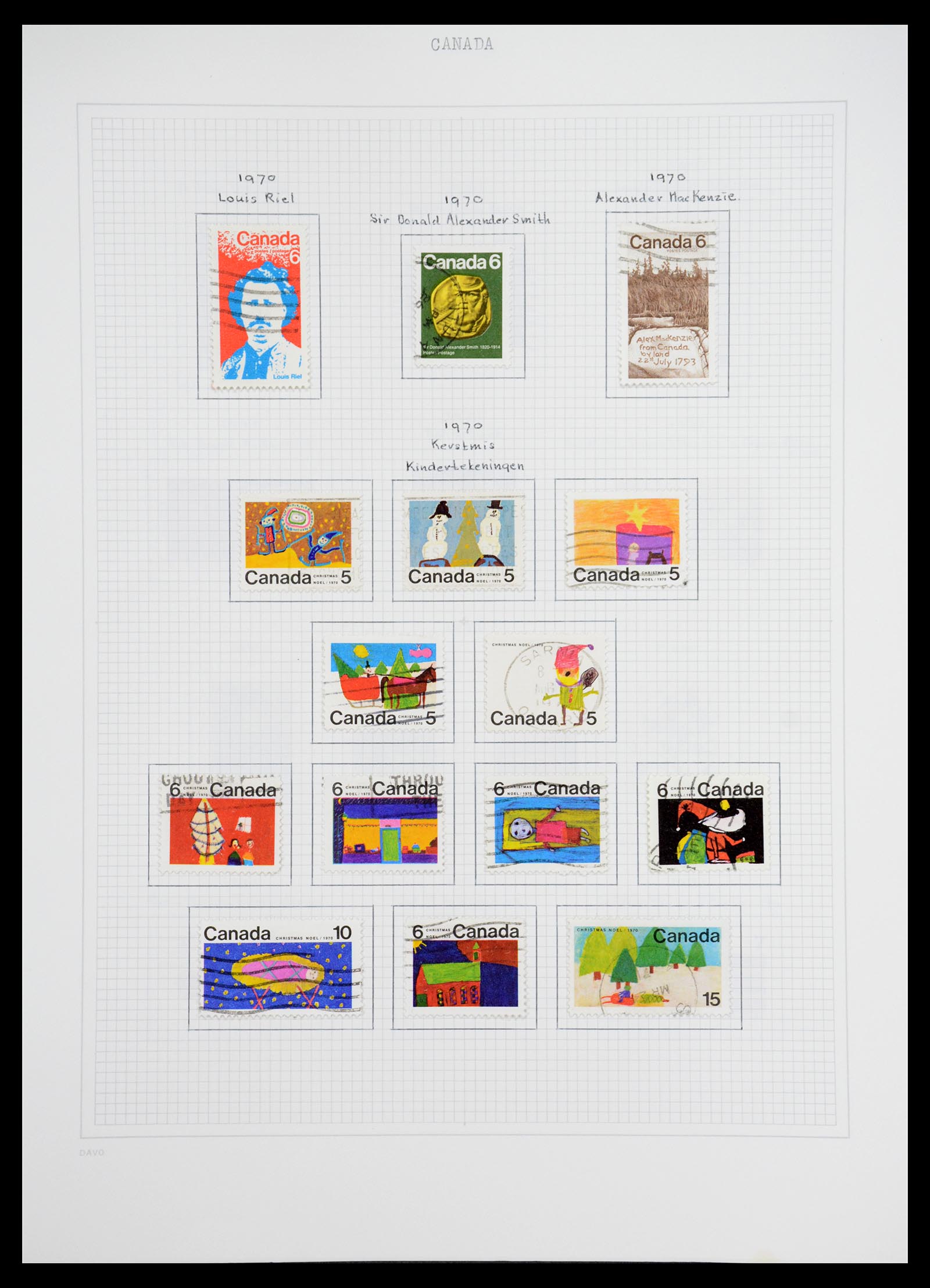 36614 032 - Postzegelverzameling 36614 Canada 1870-1984.