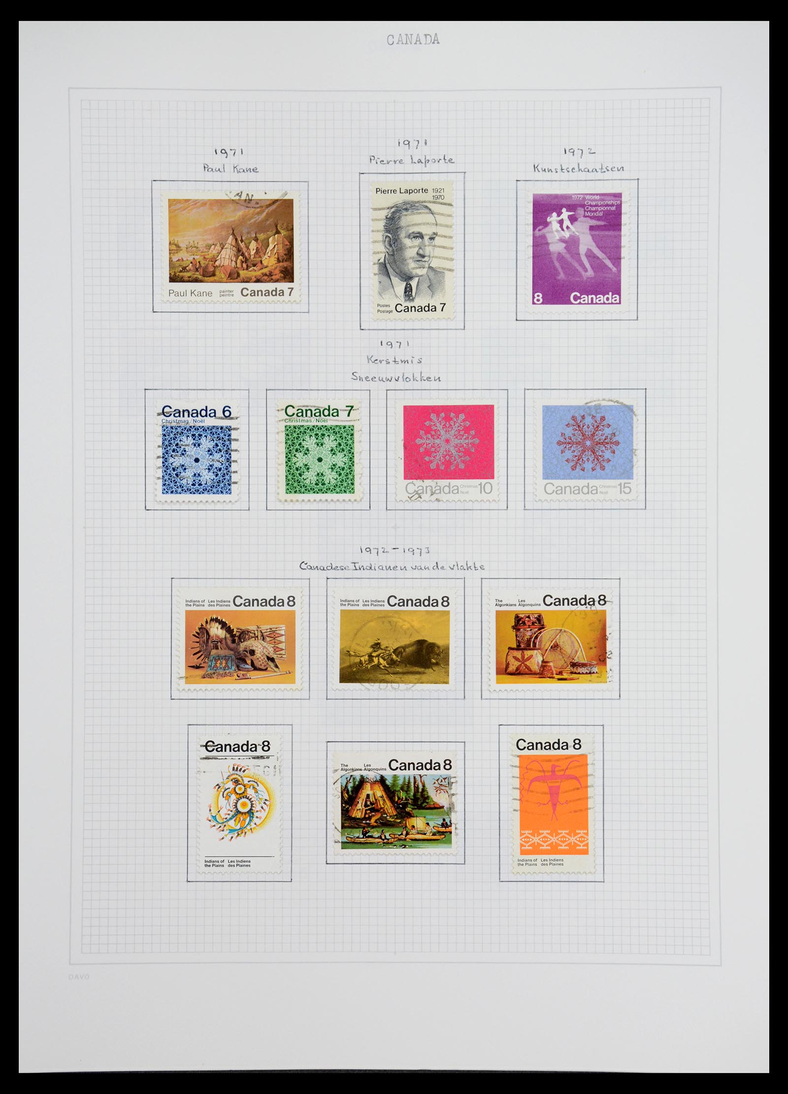 36614 034 - Postzegelverzameling 36614 Canada 1870-1984.