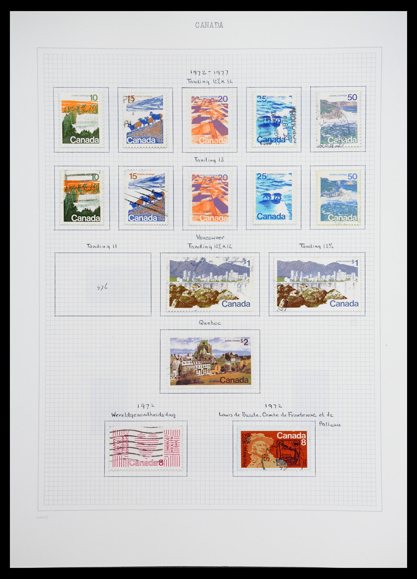 36614 035 - Postzegelverzameling 36614 Canada 1870-1984.