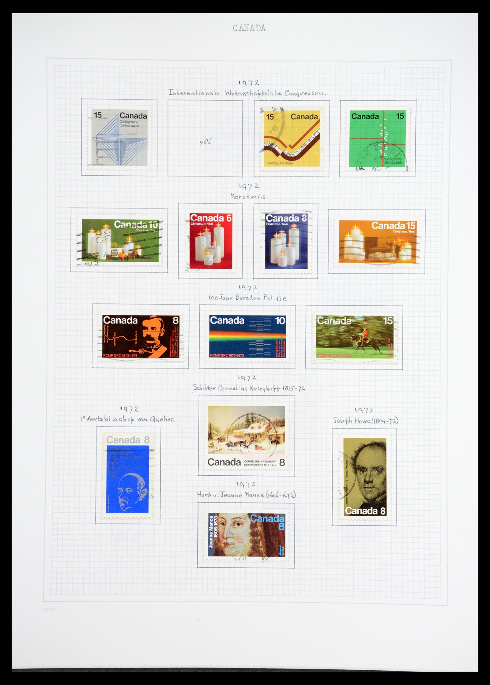 36614 036 - Postzegelverzameling 36614 Canada 1870-1984.