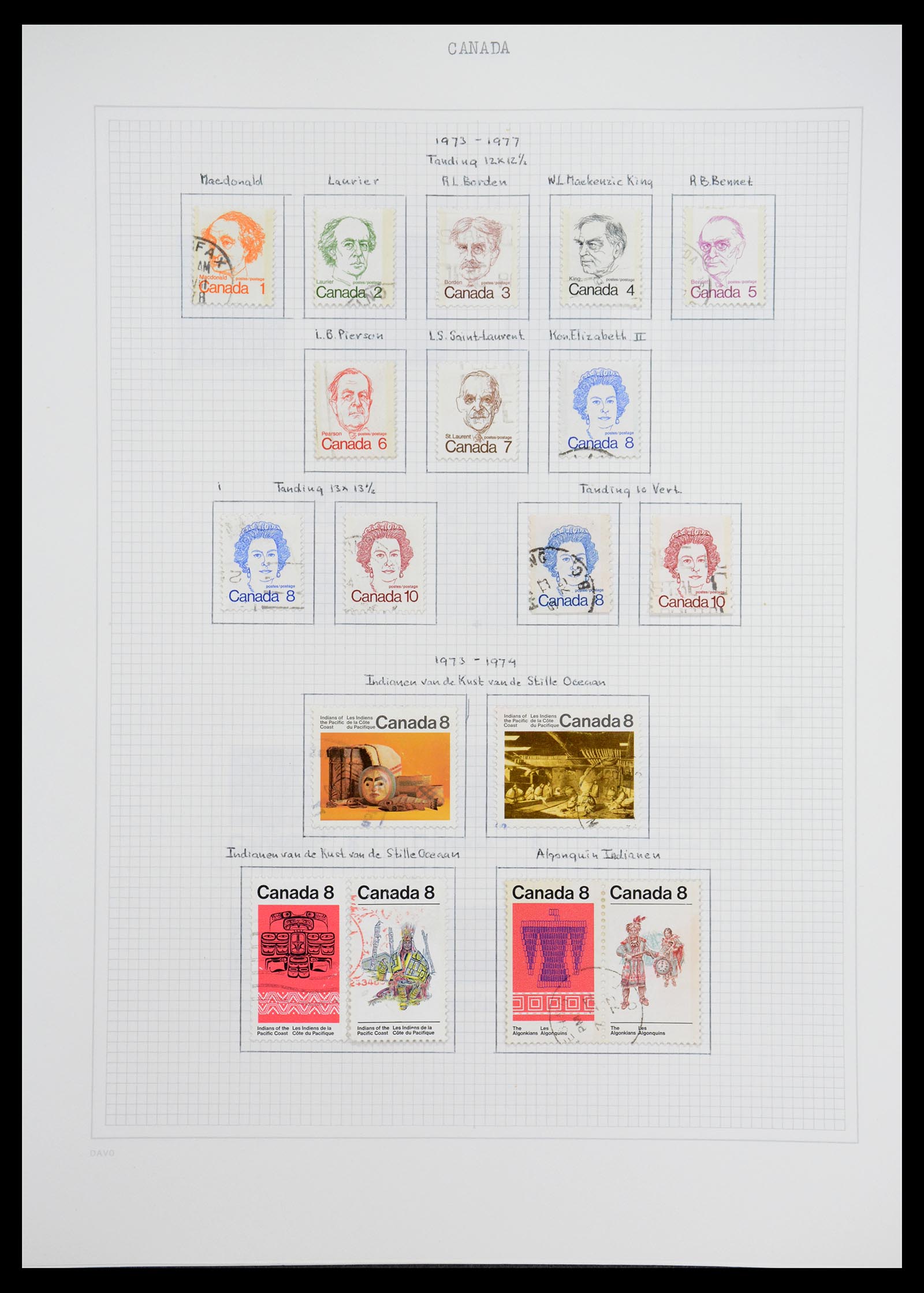 36614 038 - Postzegelverzameling 36614 Canada 1870-1984.