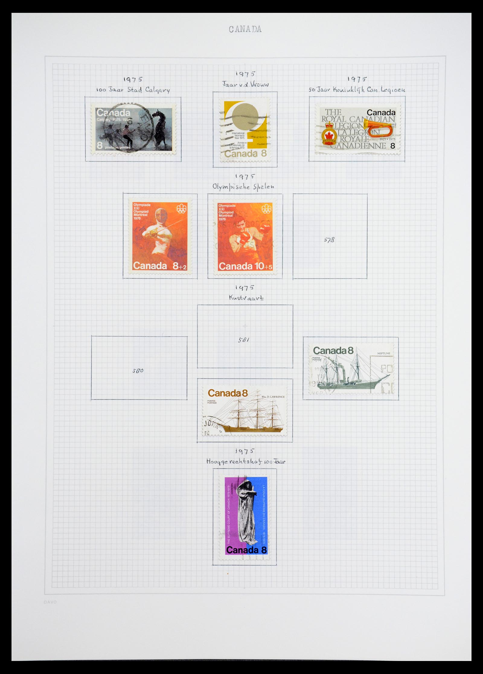 36614 043 - Postzegelverzameling 36614 Canada 1870-1984.